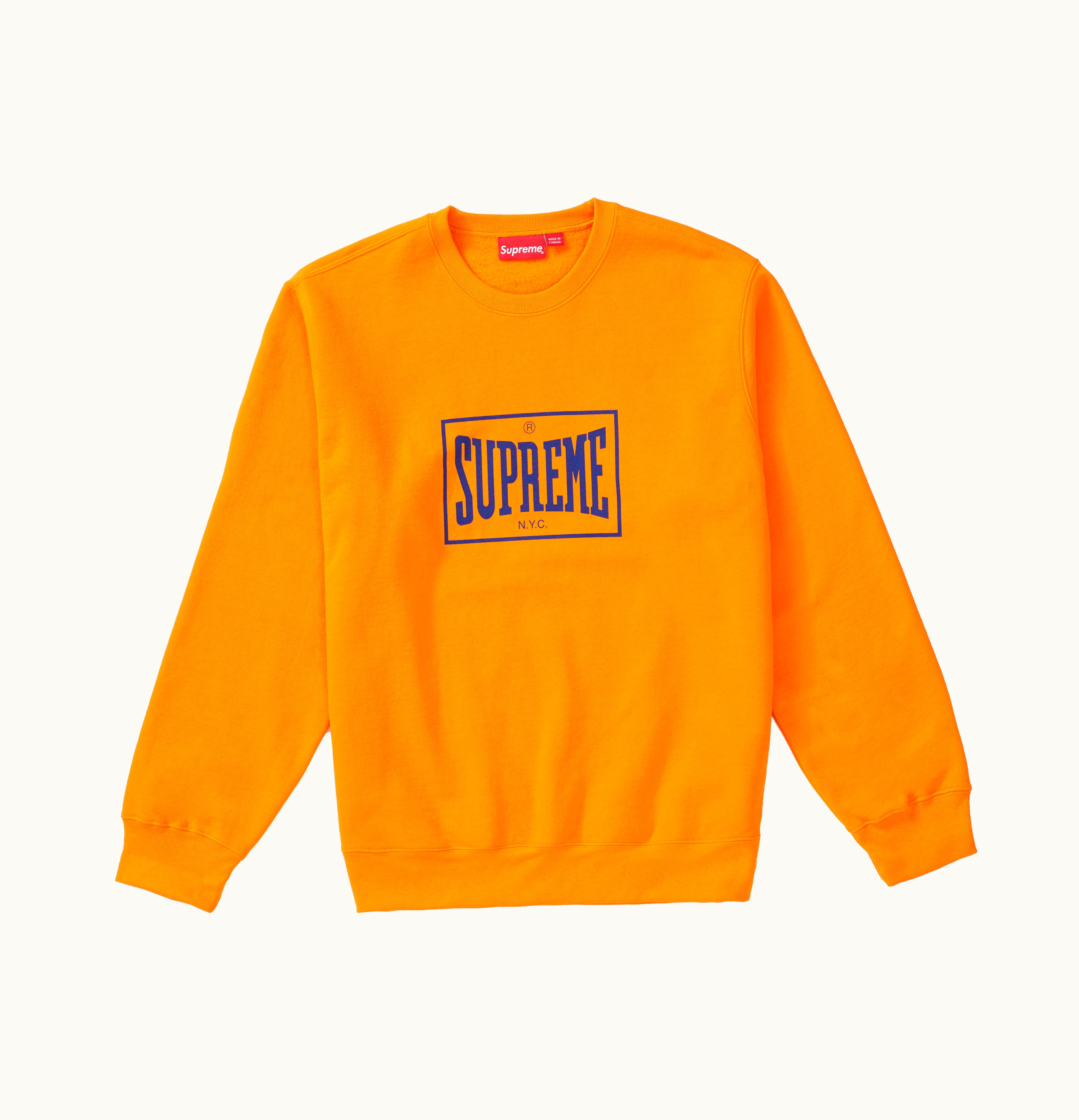 Supreme Supreme Warm Up Crewneck Orange