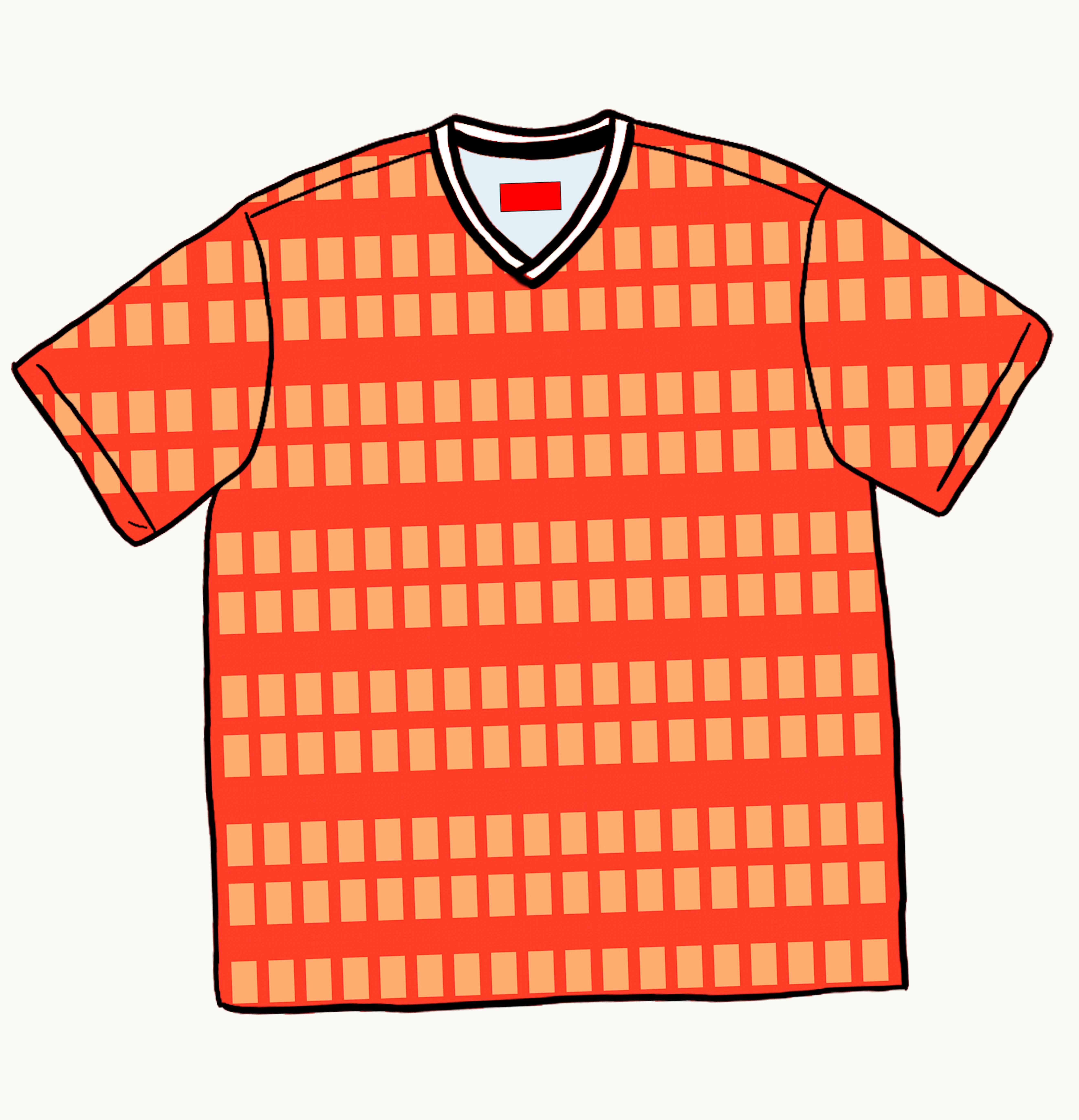 Supreme Supreme Grid Soccer Jersey Orange