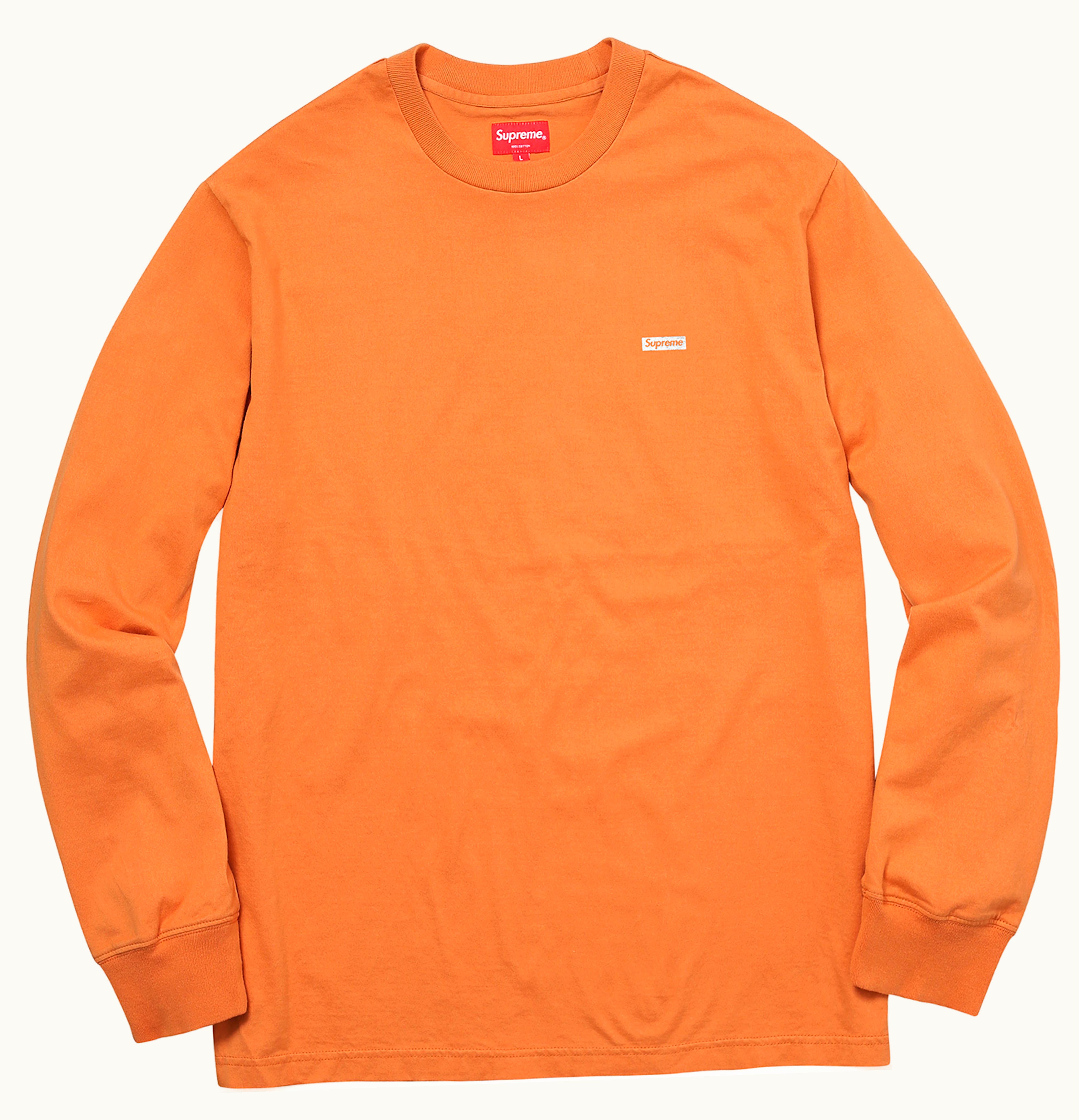 Supreme Supreme Metallic Box Logo LS Tee Light Orange