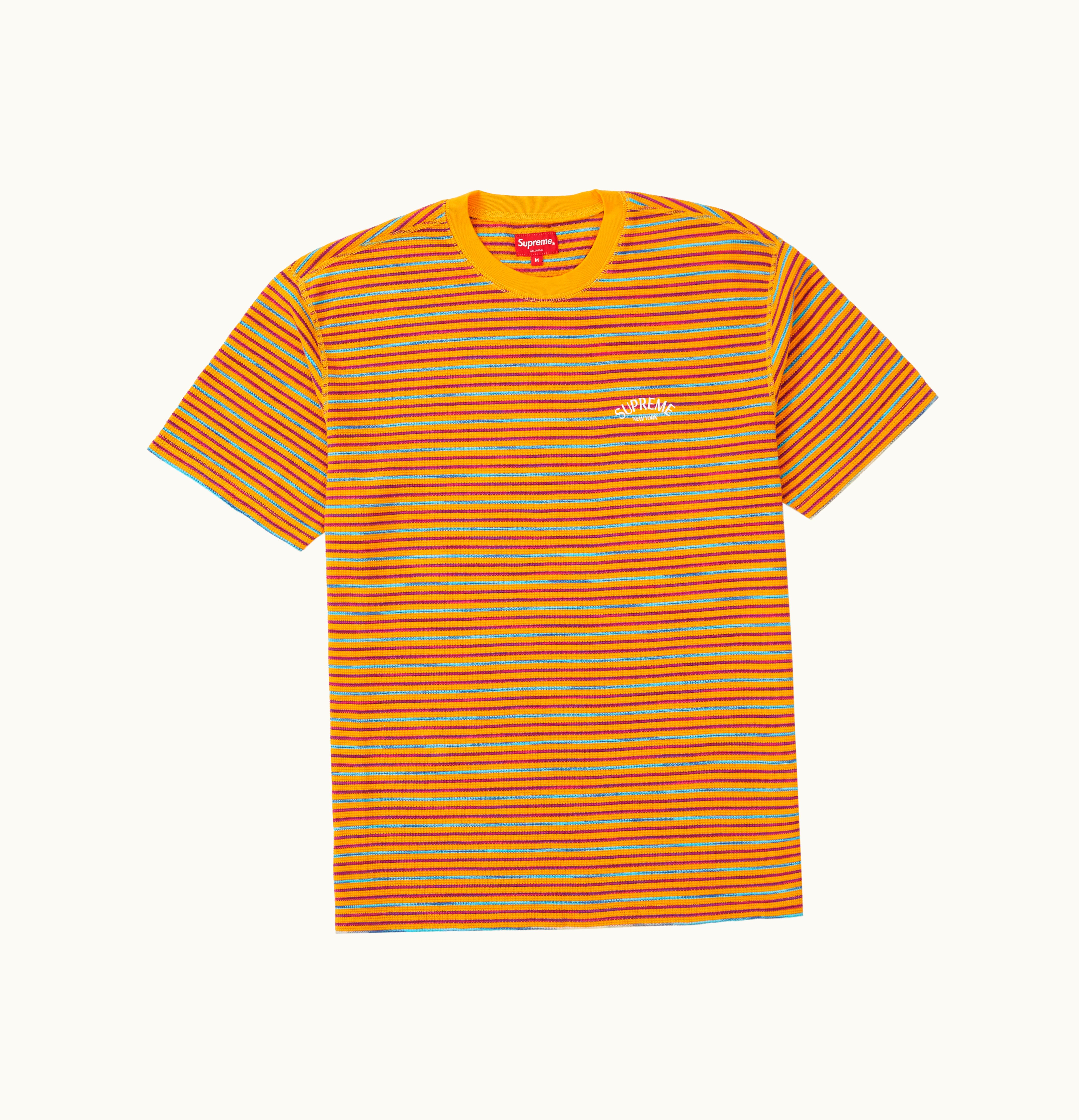 Supreme Supreme Stripe Thermal S S Top Orange