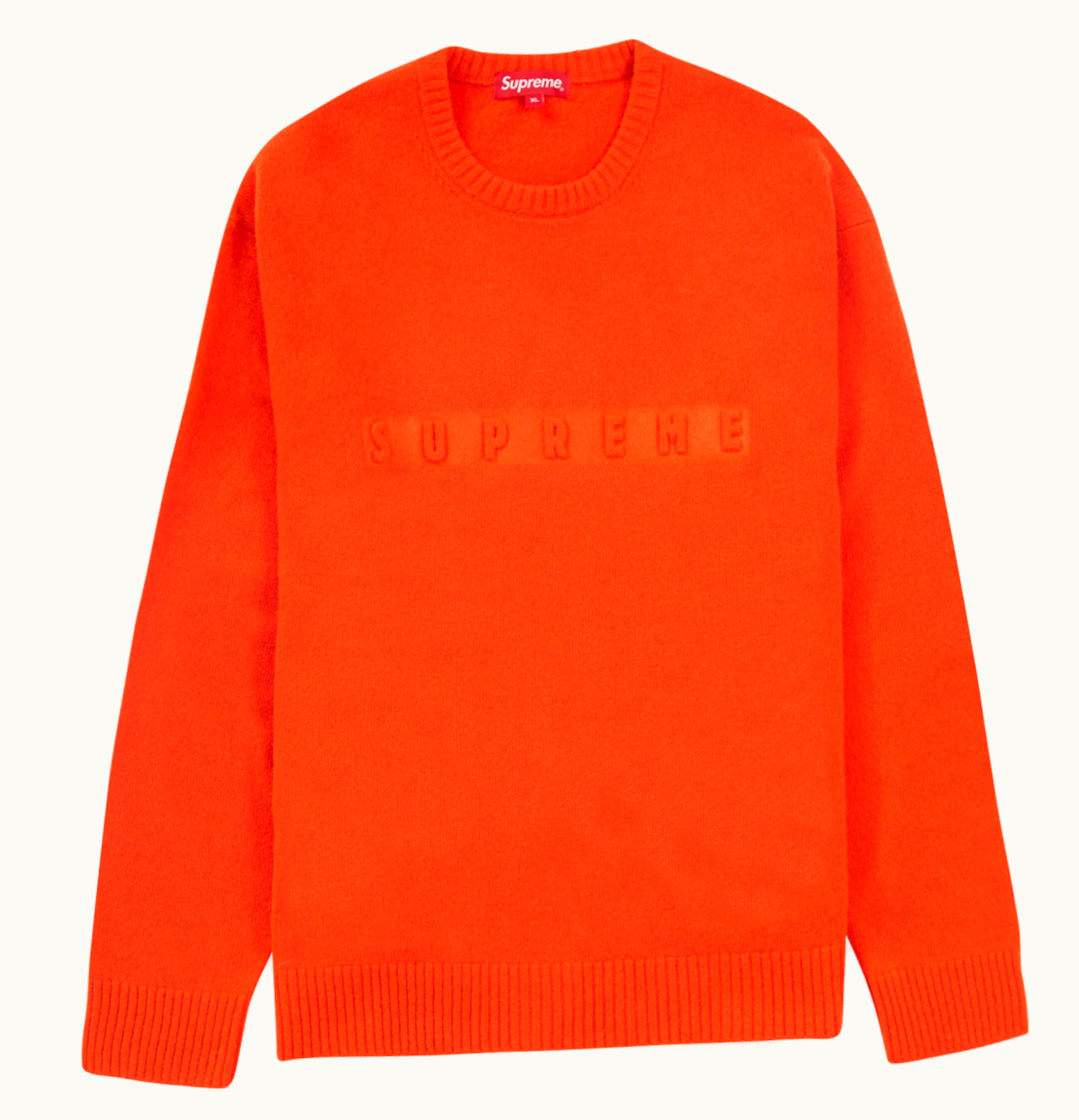 Supreme Supreme Embossed Sweater Orange