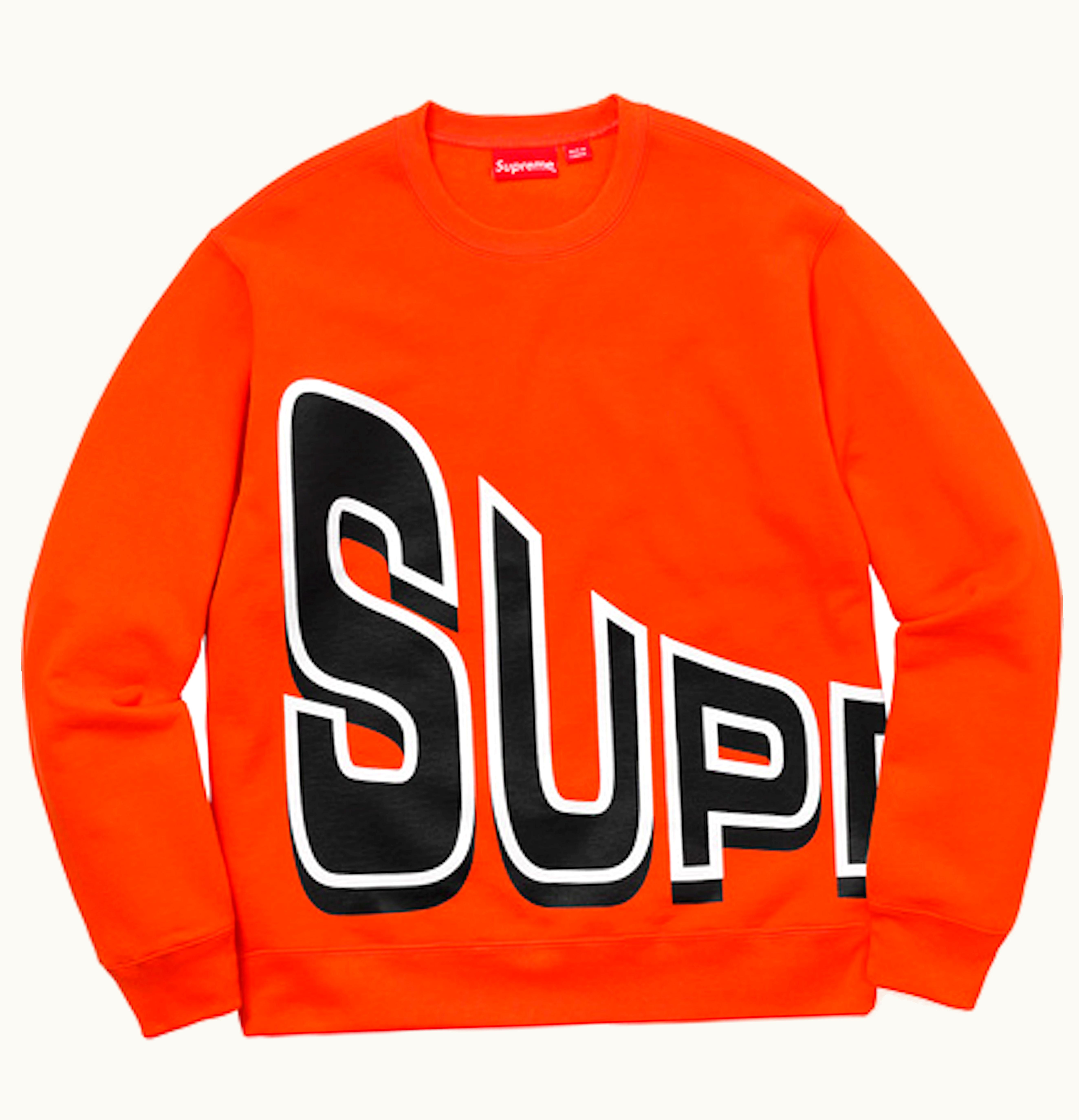 Supreme Supreme Side Arc Crewneck Dark Orange