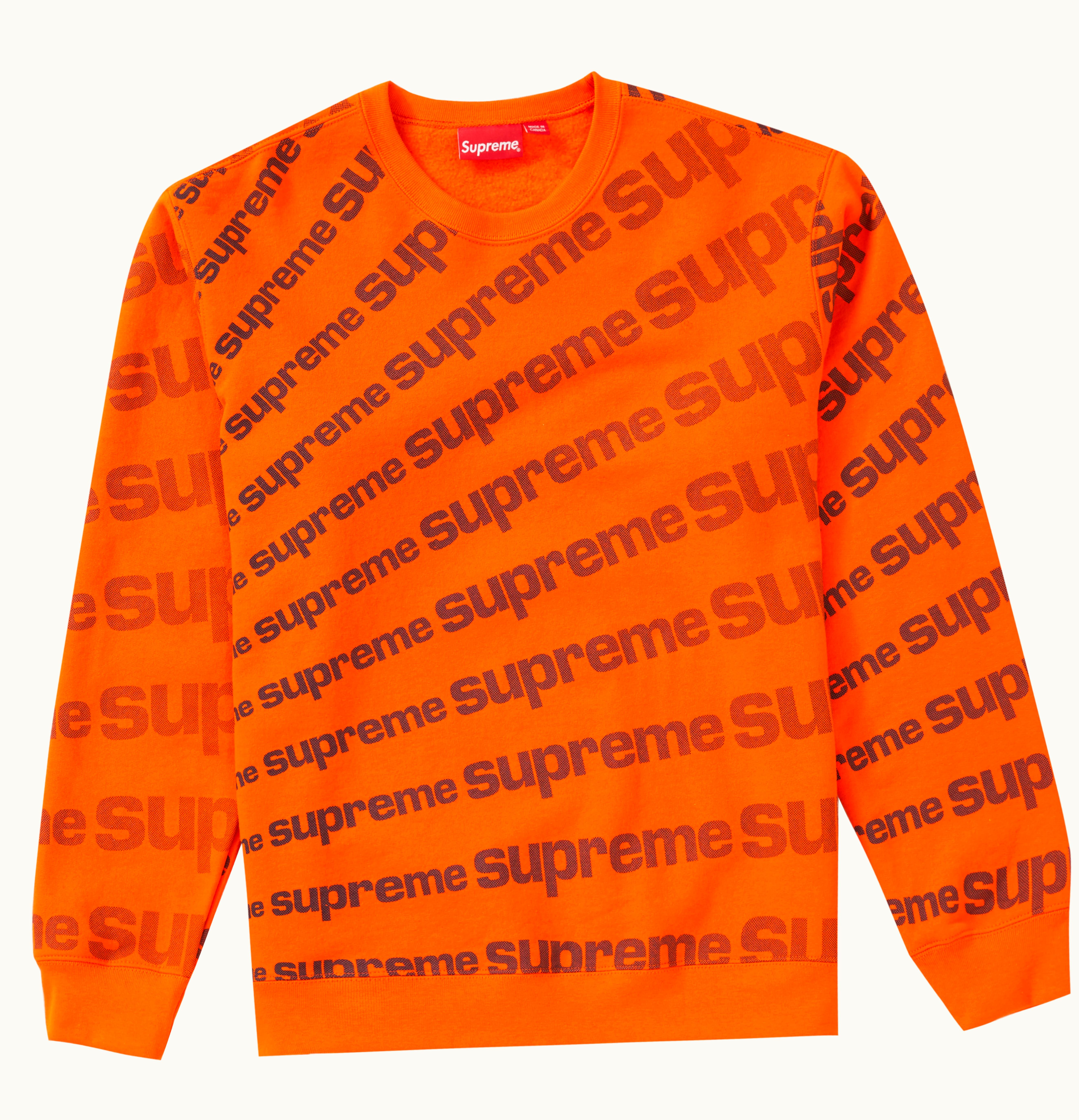 Supreme Supreme Radial Crewneck Orange