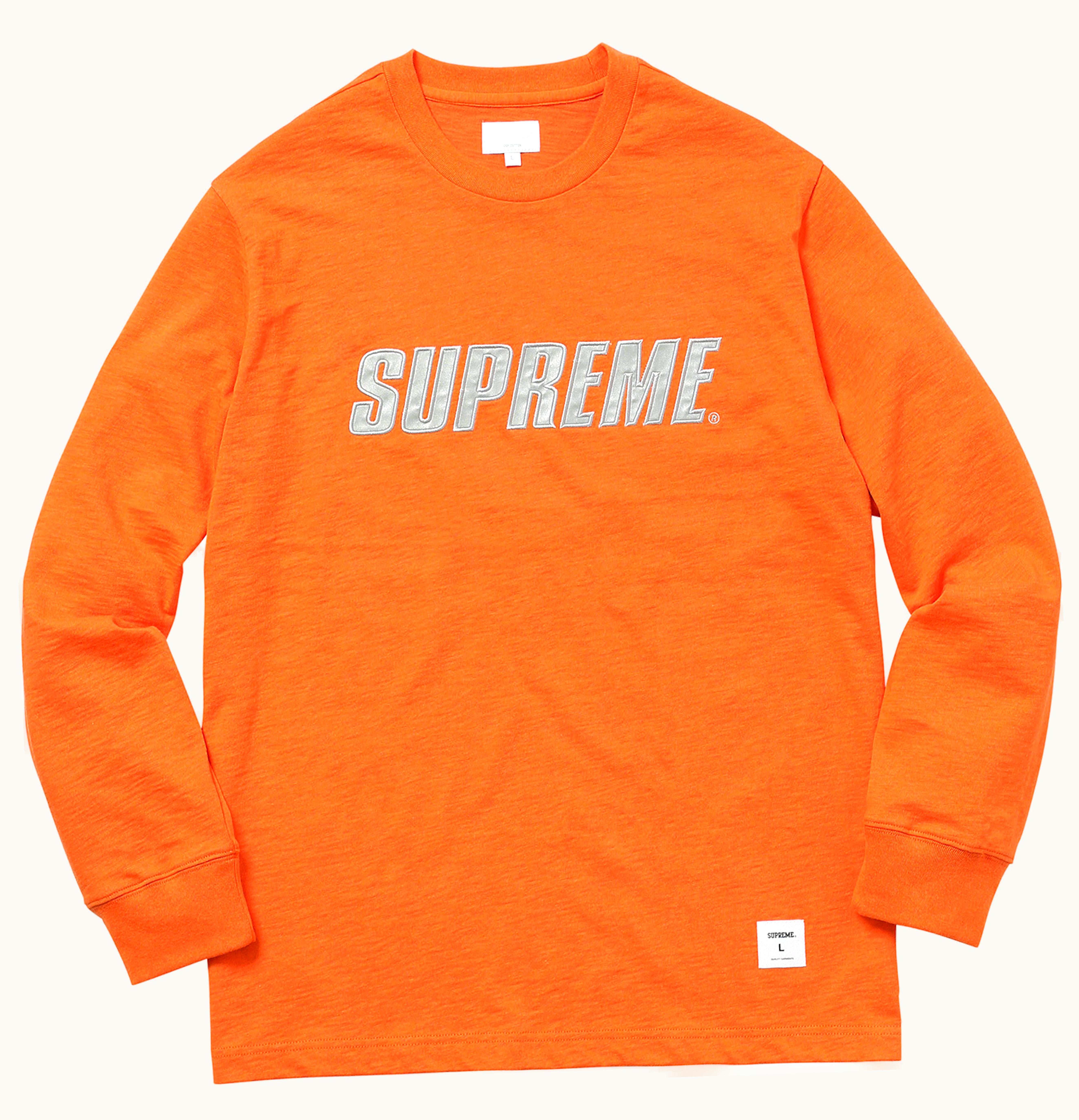 Supreme Supreme Metallic LS Top Heather Orange