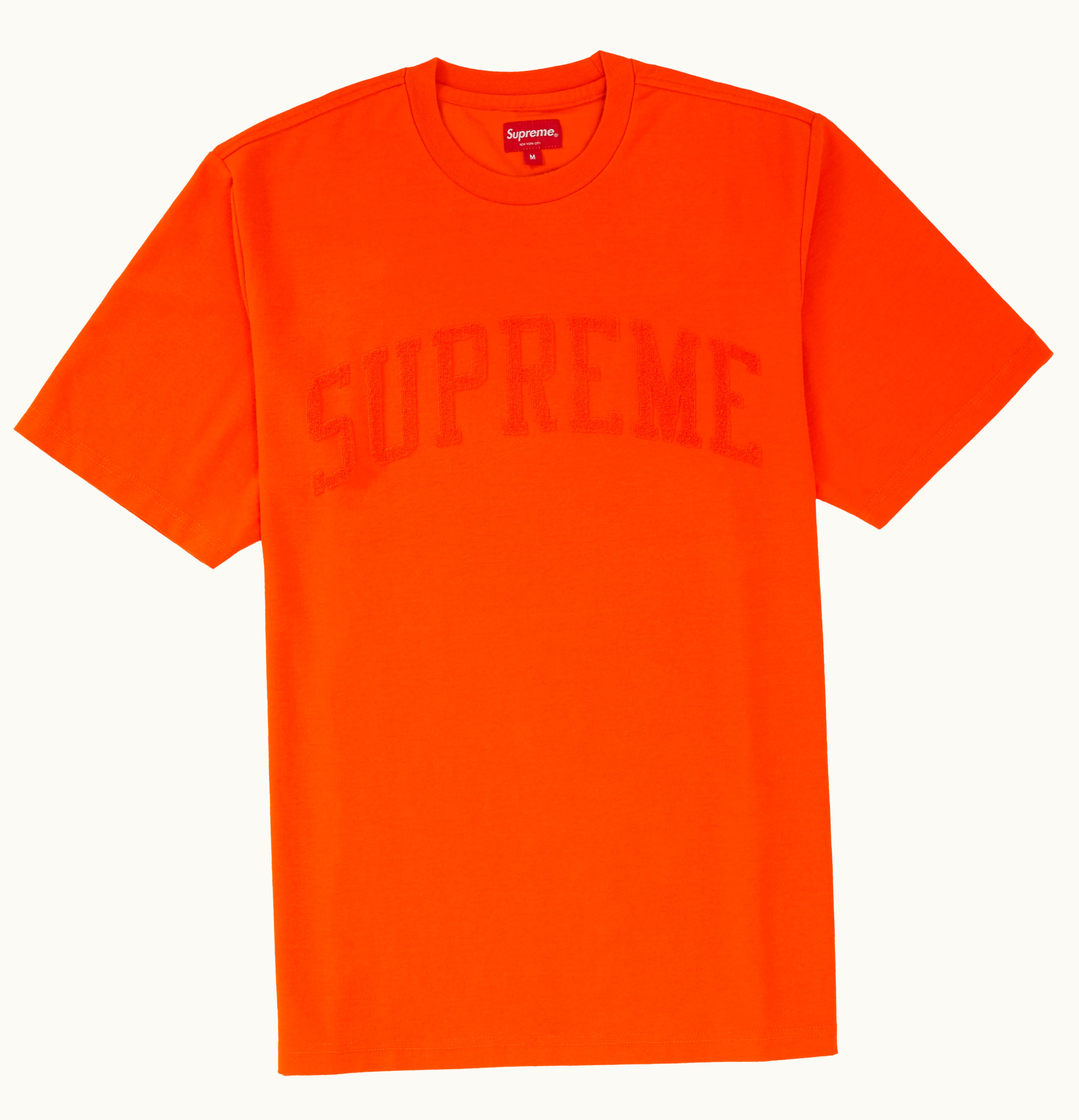 Supreme Supreme Chenille Arc Logo S S Top Orange