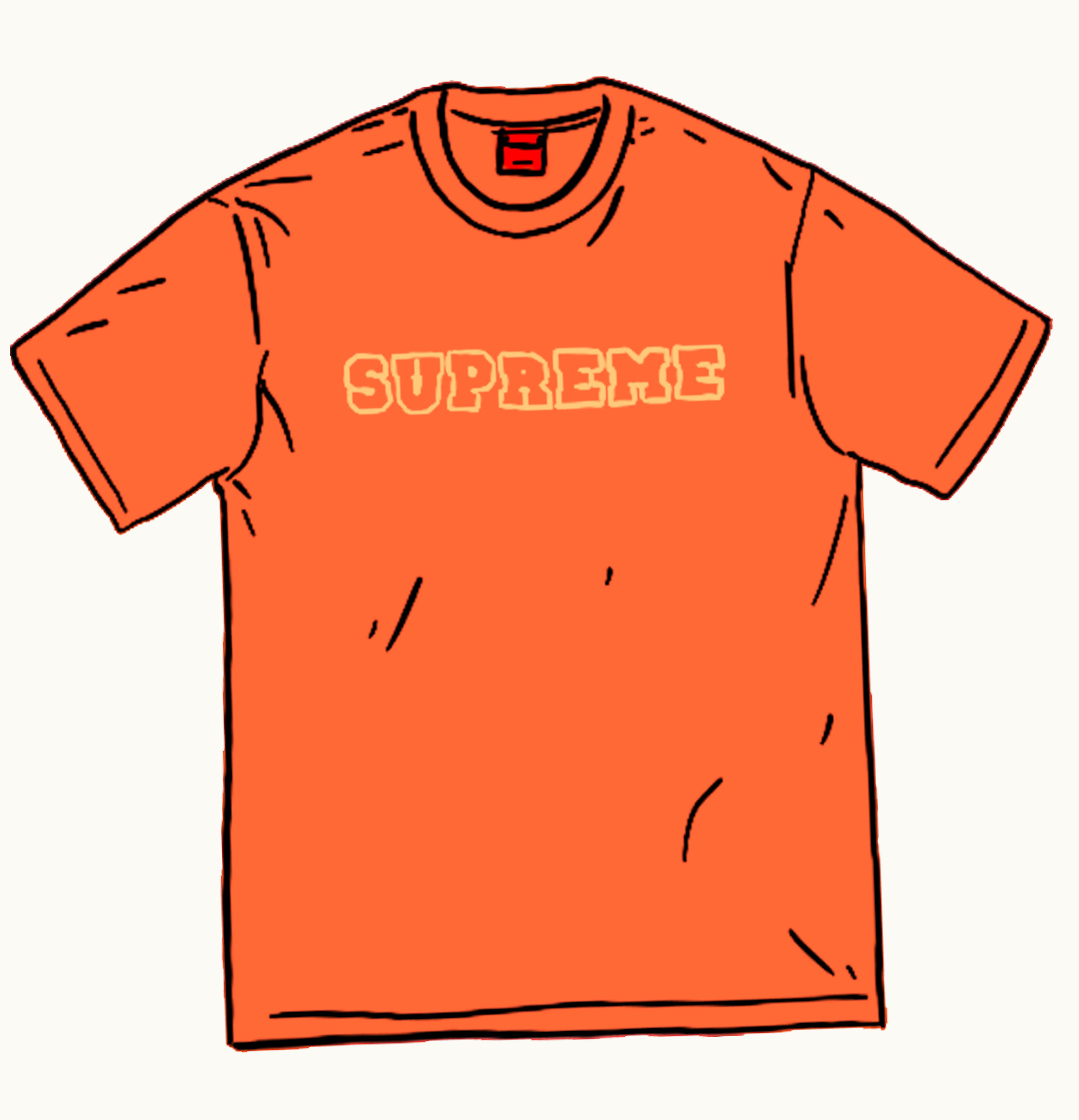 Supreme Supreme Dazzle Mesh S S Top Orange