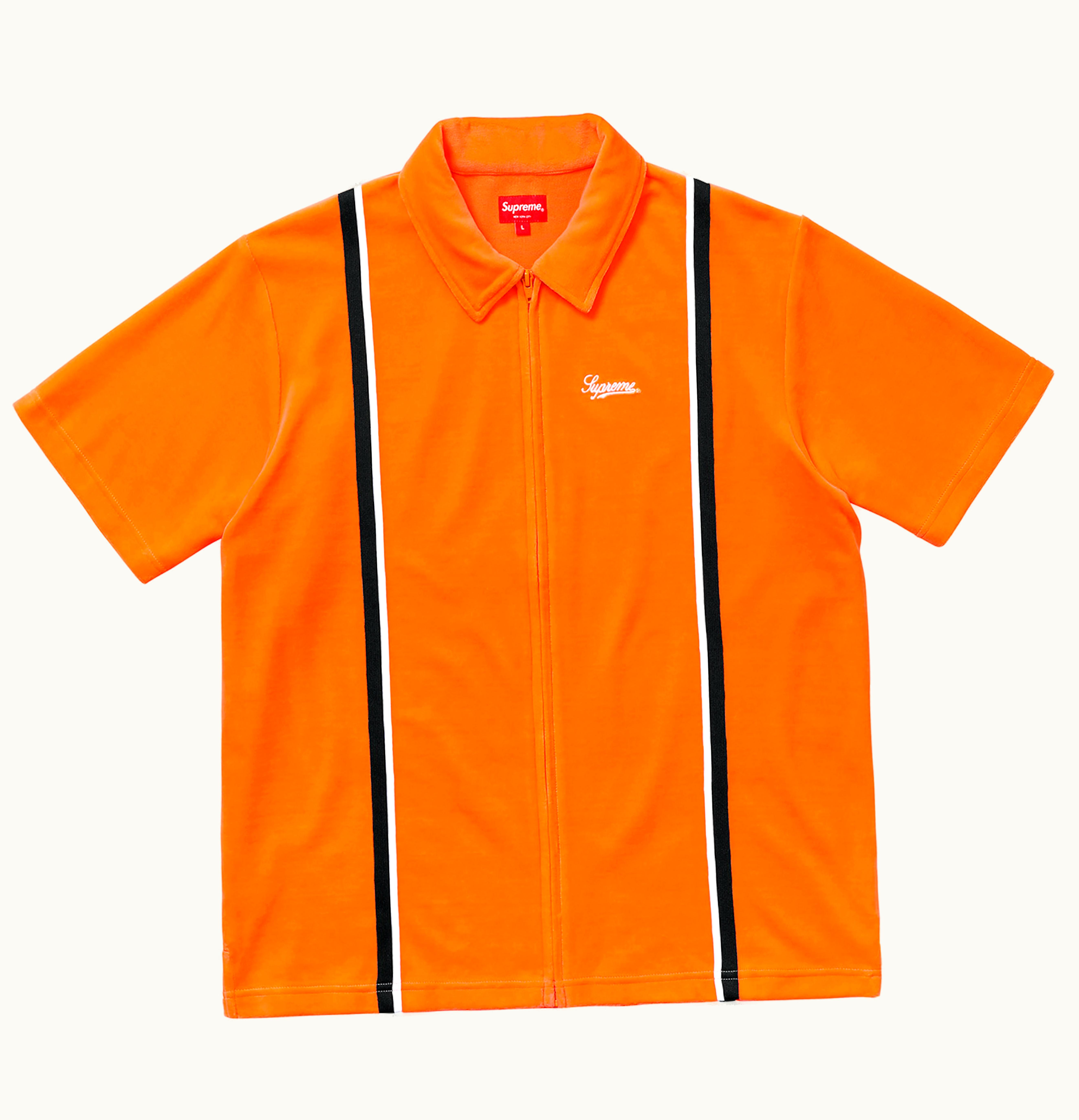 Supreme Supreme Velour Warm Up Orange