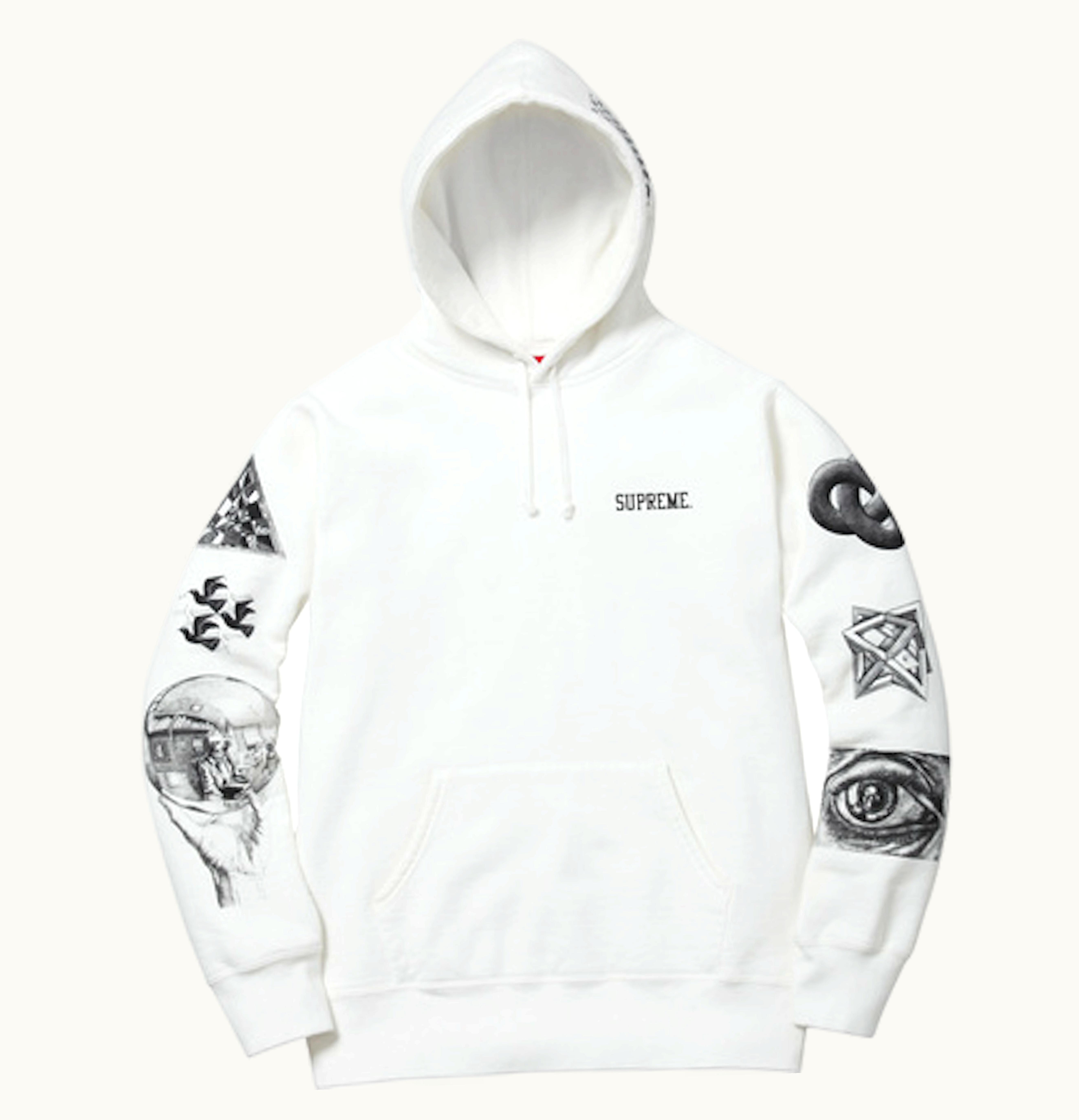 Supreme Supreme MC Escher Hoodie White