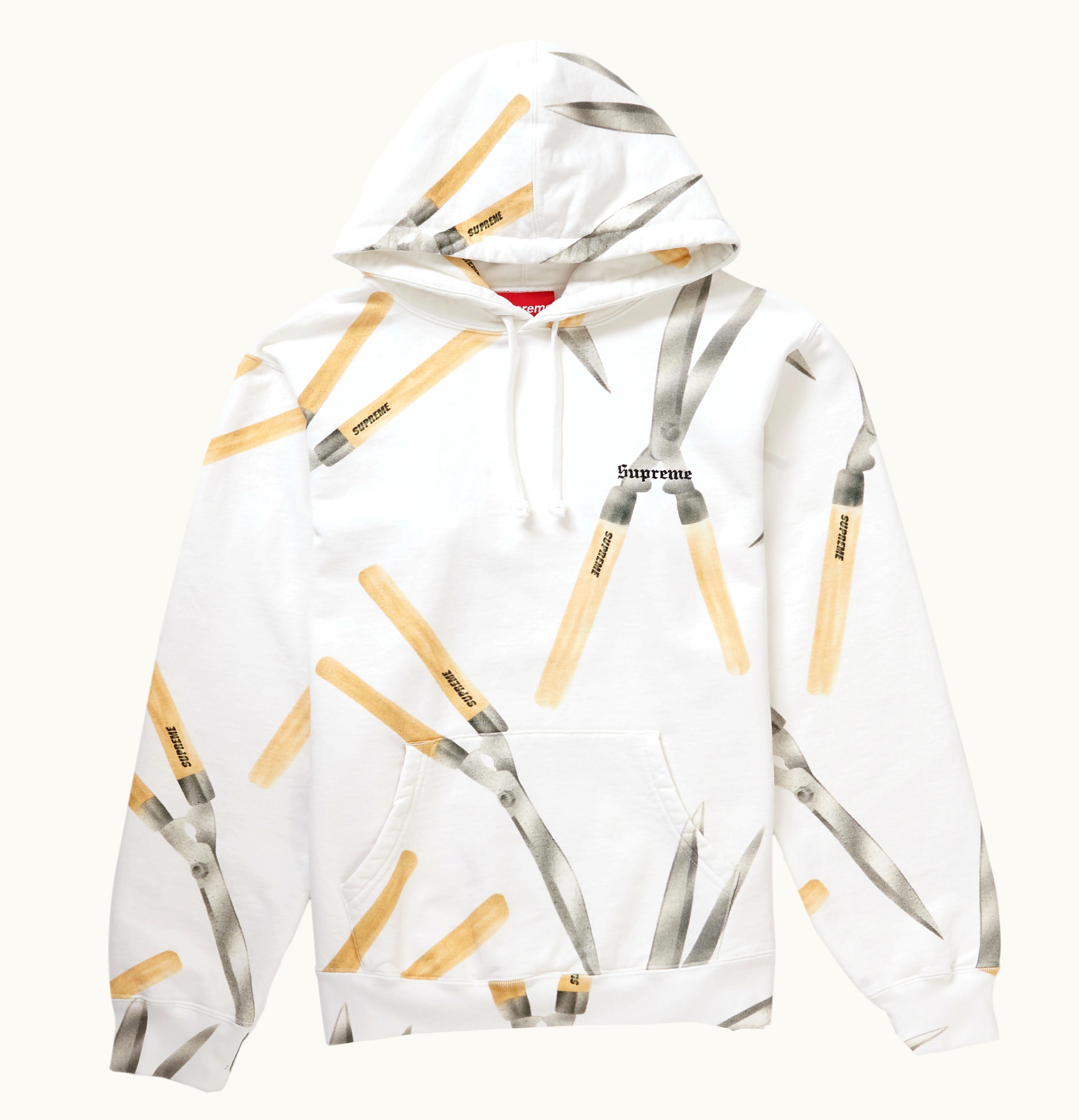 Supreme Supreme Shears Hooded Sweatshirt White