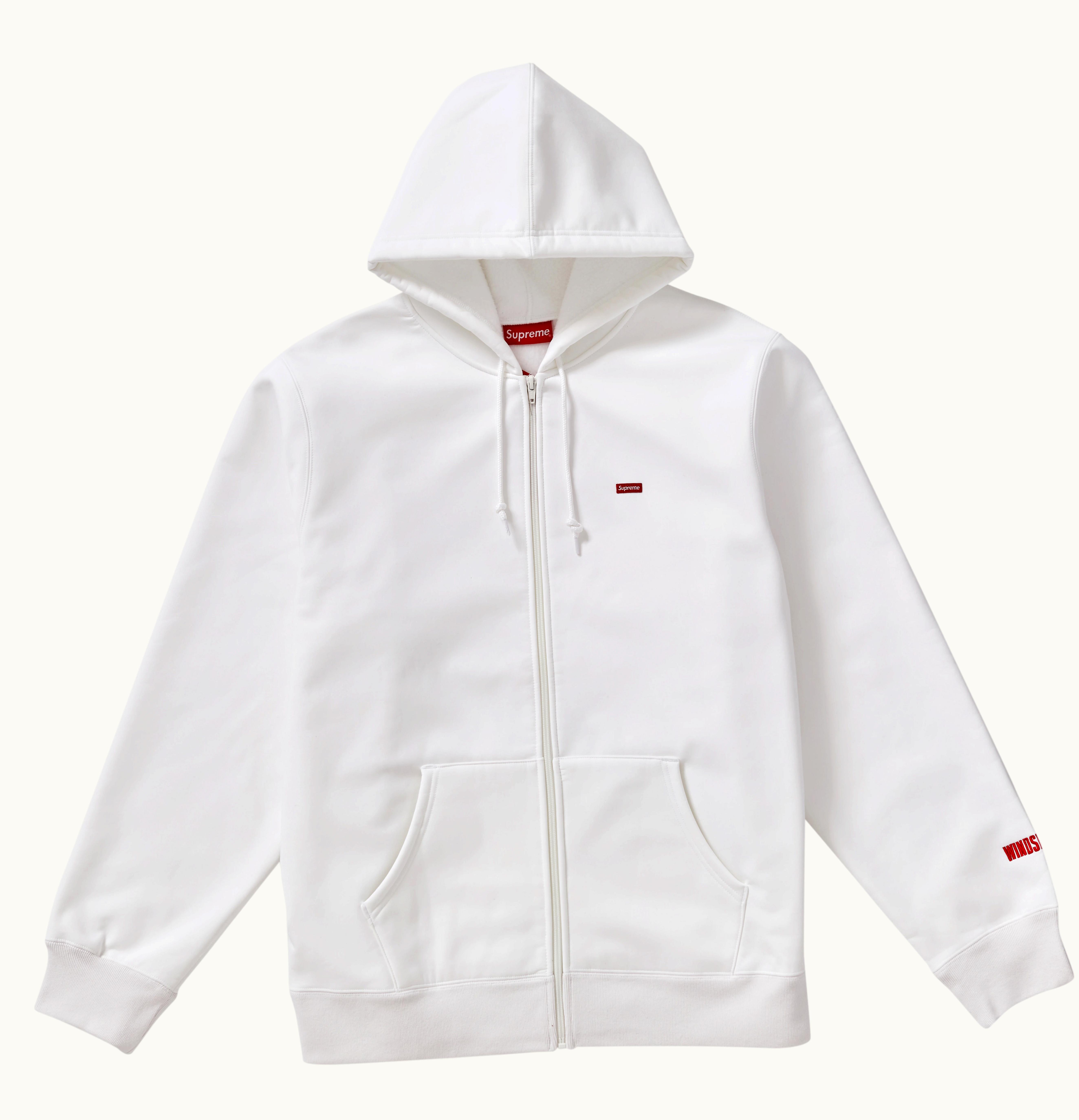 Supreme Supreme WINDSTOPPER Zip Up Hooded Sweatshirt White