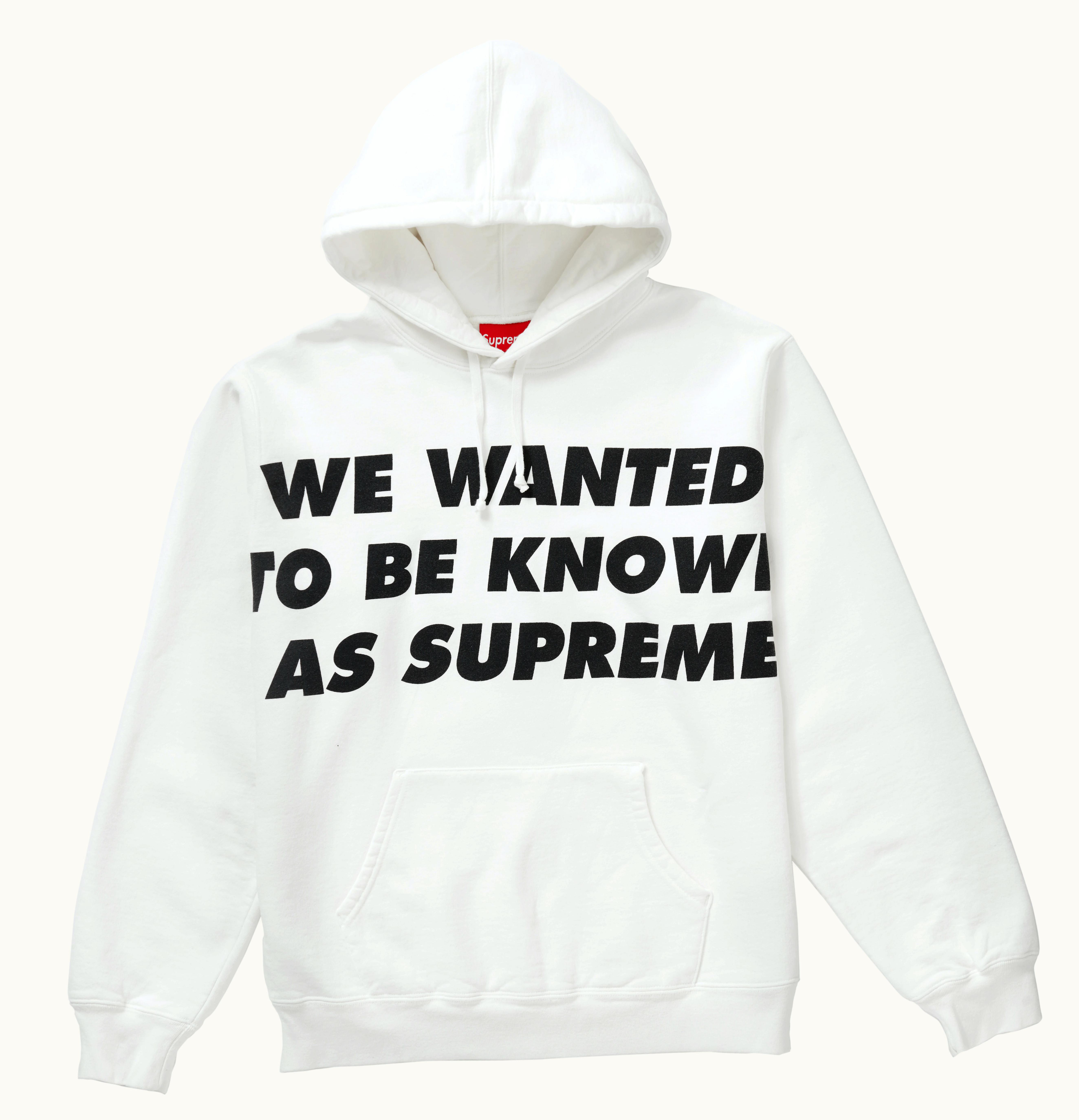 Supreme Supreme Known As Hooded Sweatshirt White