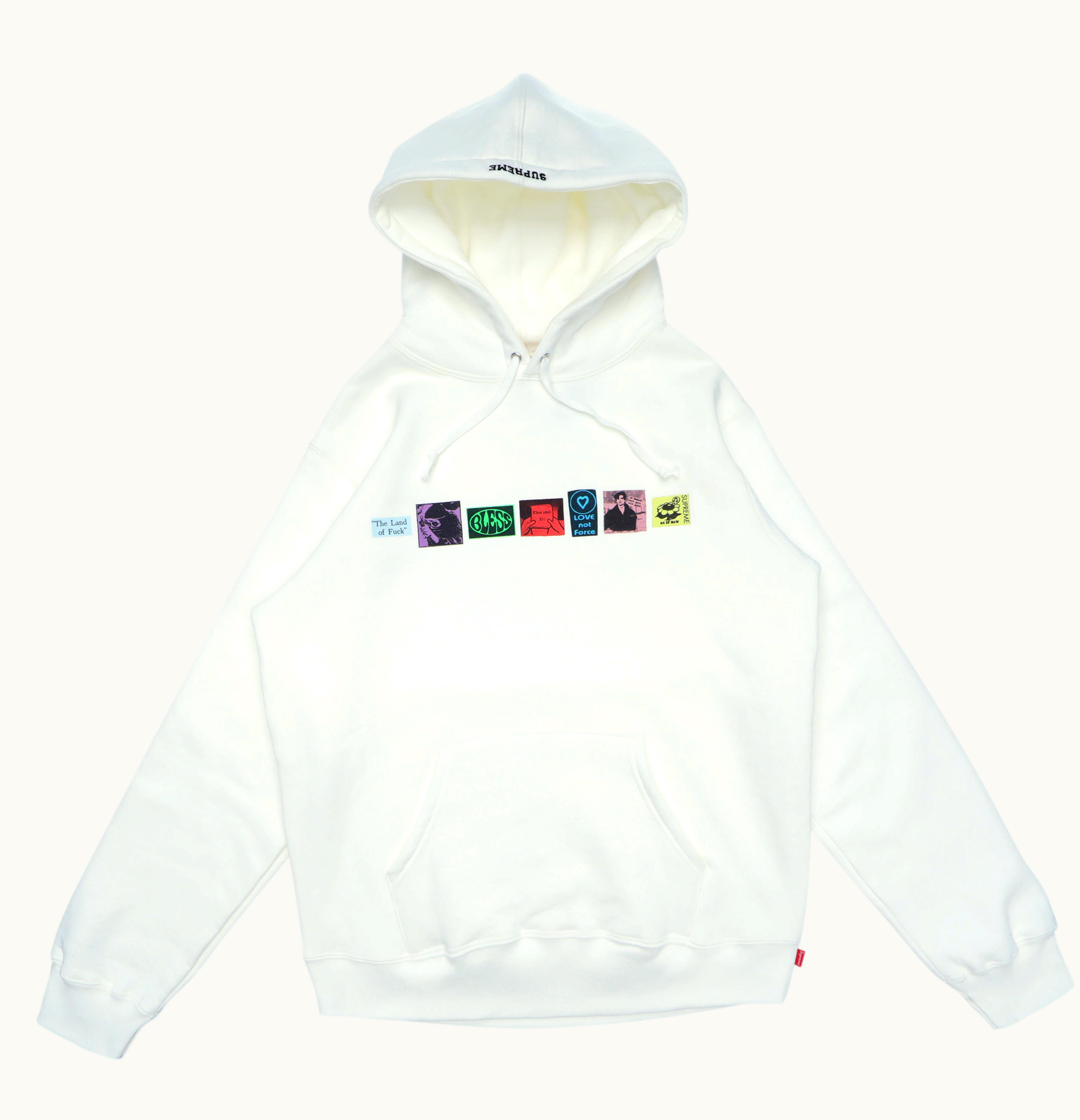 Supreme Supreme Bless Hooded Sweatshirt White