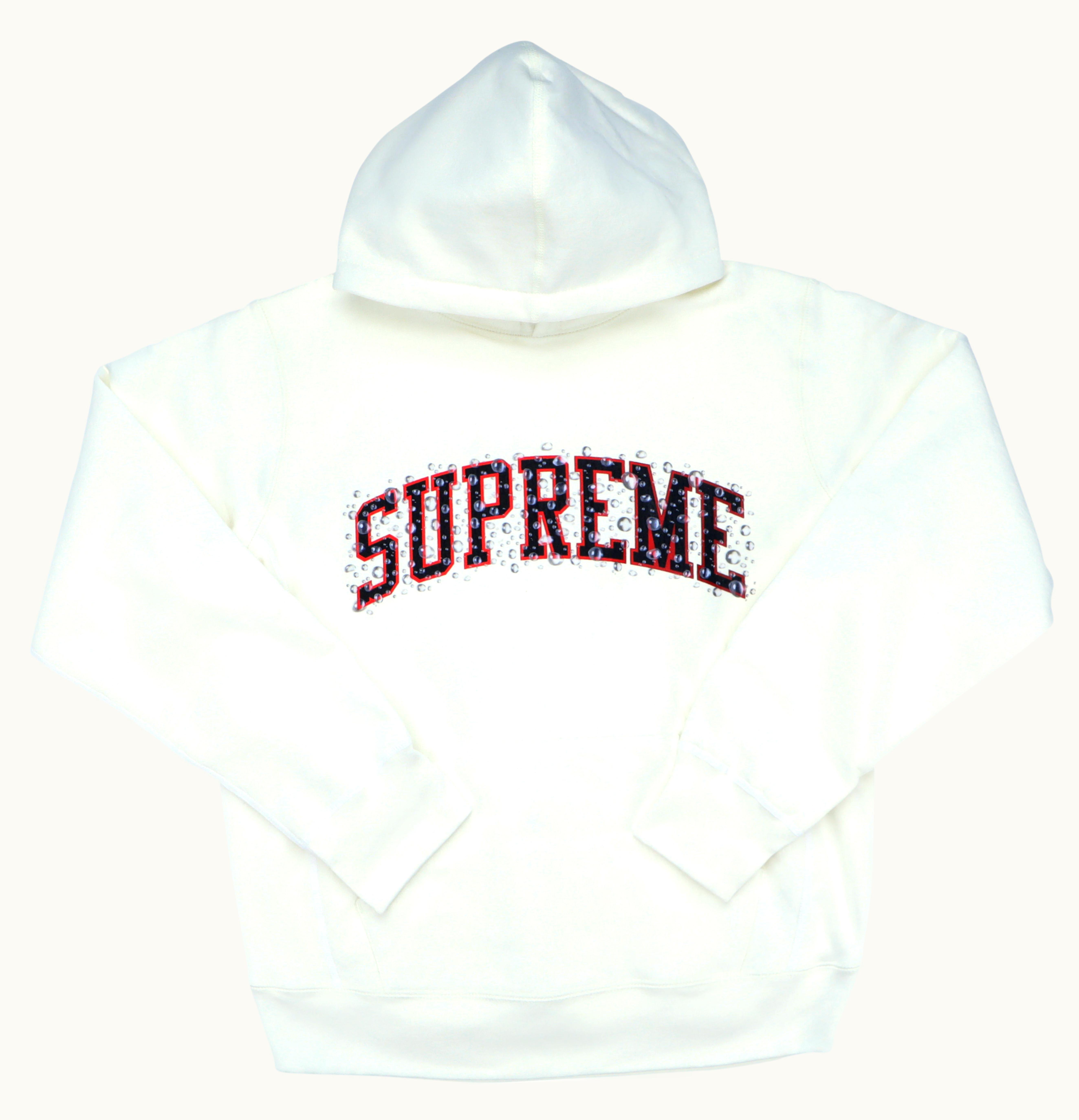 Supreme Supreme Water Arc Hooded Sweatshirt White