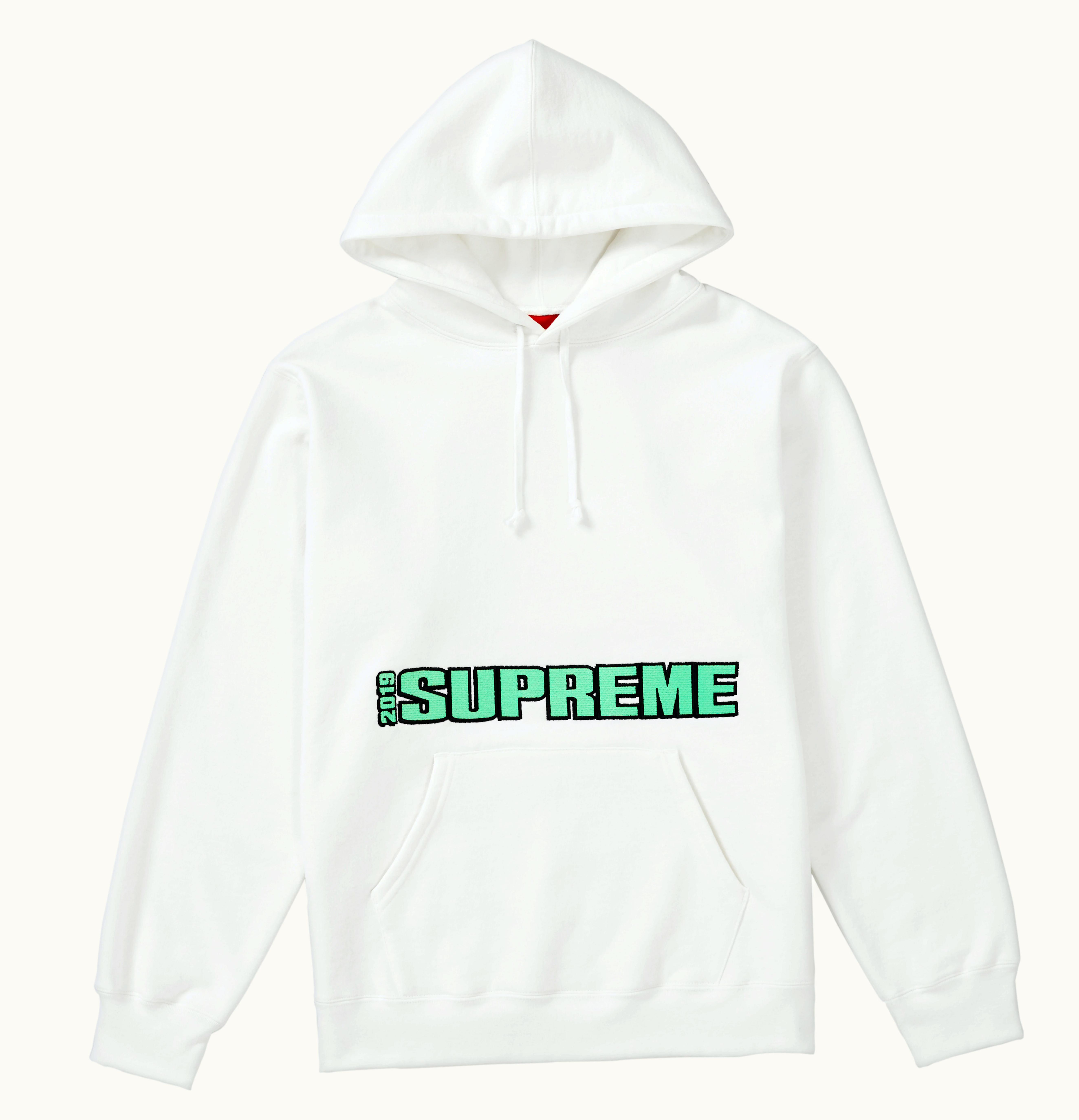 Supreme Supreme Blockbuster Hooded Sweatshirt White
