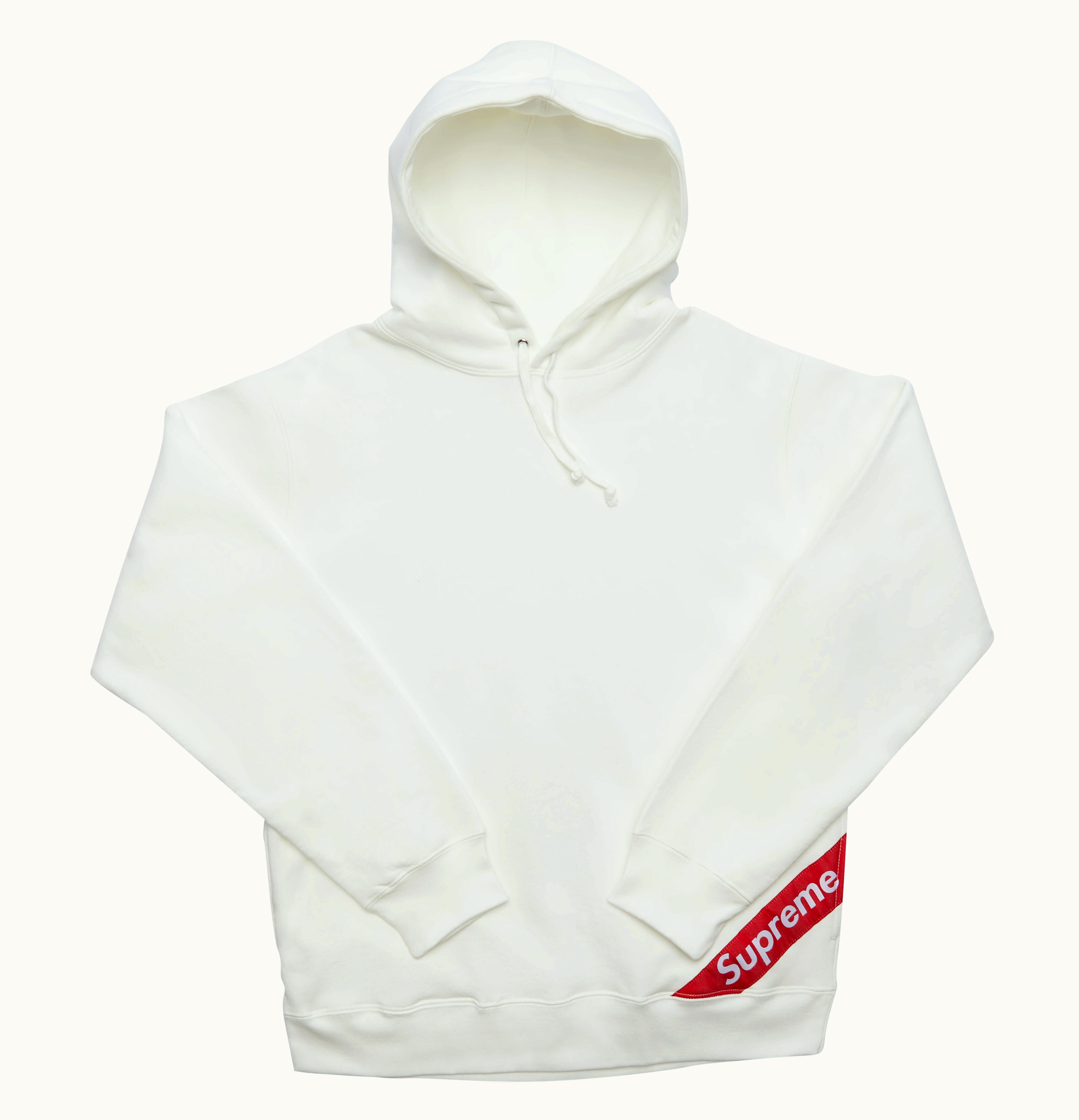 Supreme Supreme Corner Label Hooded Sweatshirt White