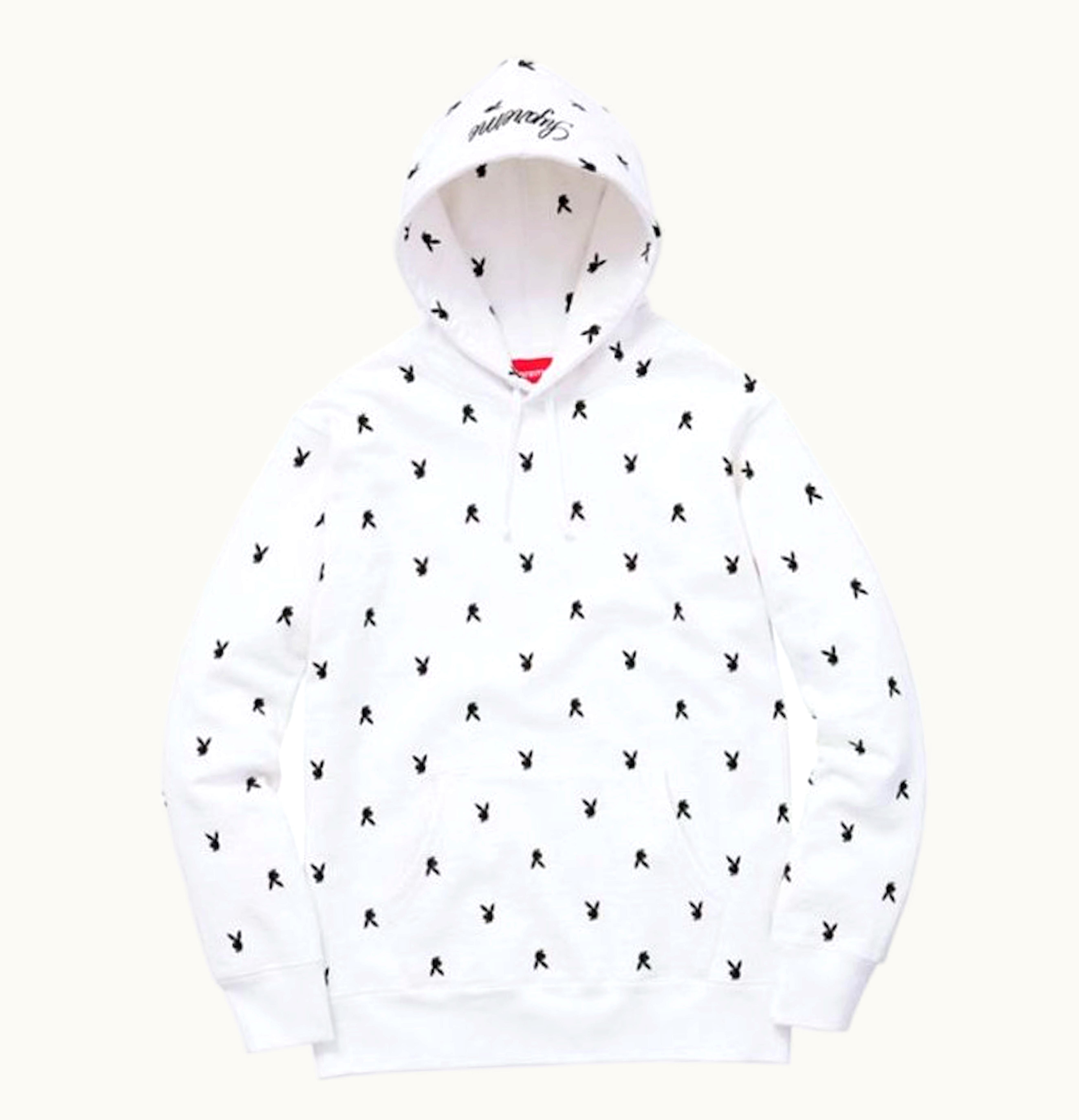 Supreme Supreme Playboy Hooded Sweatshirt Off White
