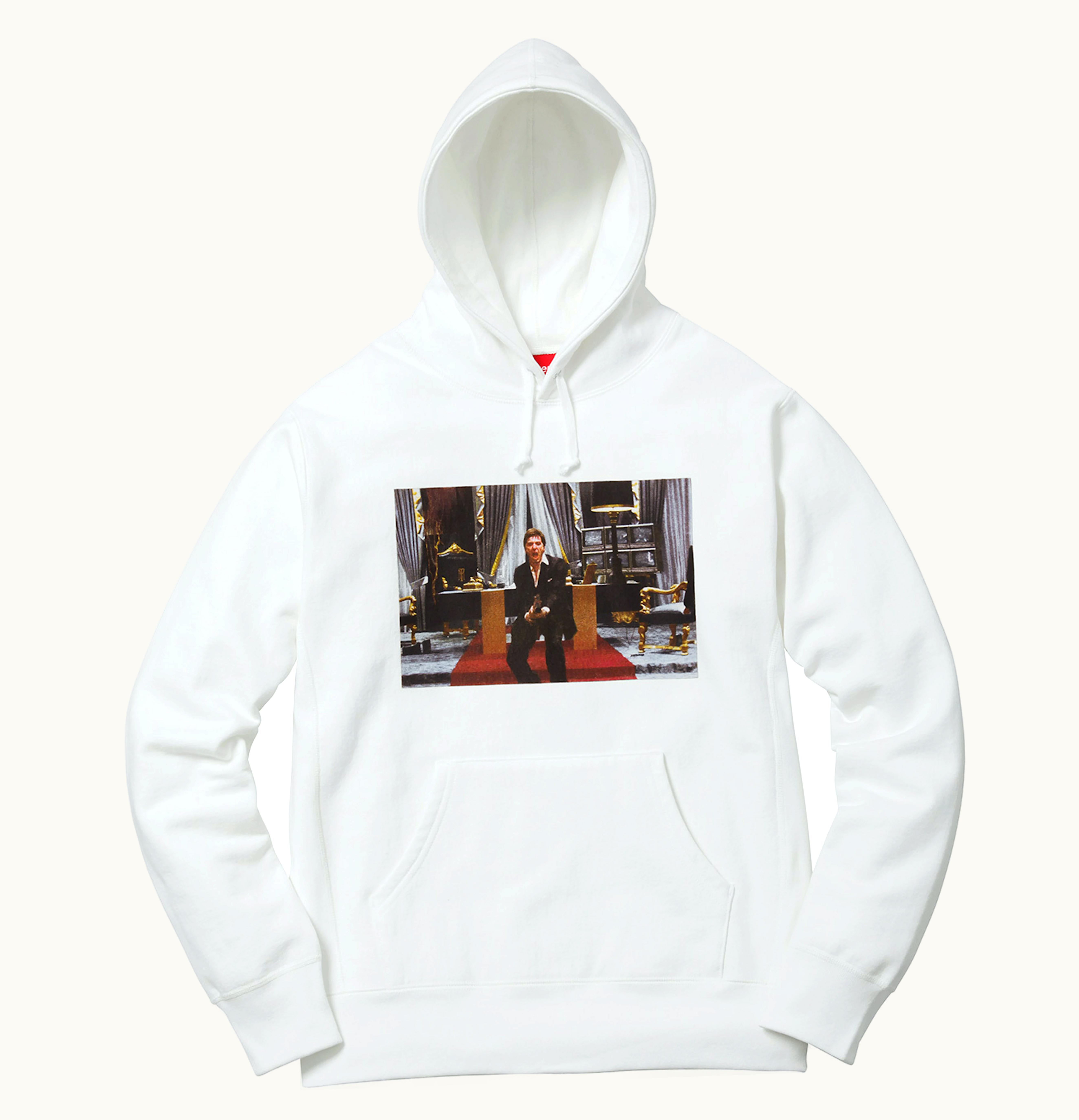 Supreme Supreme Scarface Friend Hooded Sweatshirt White