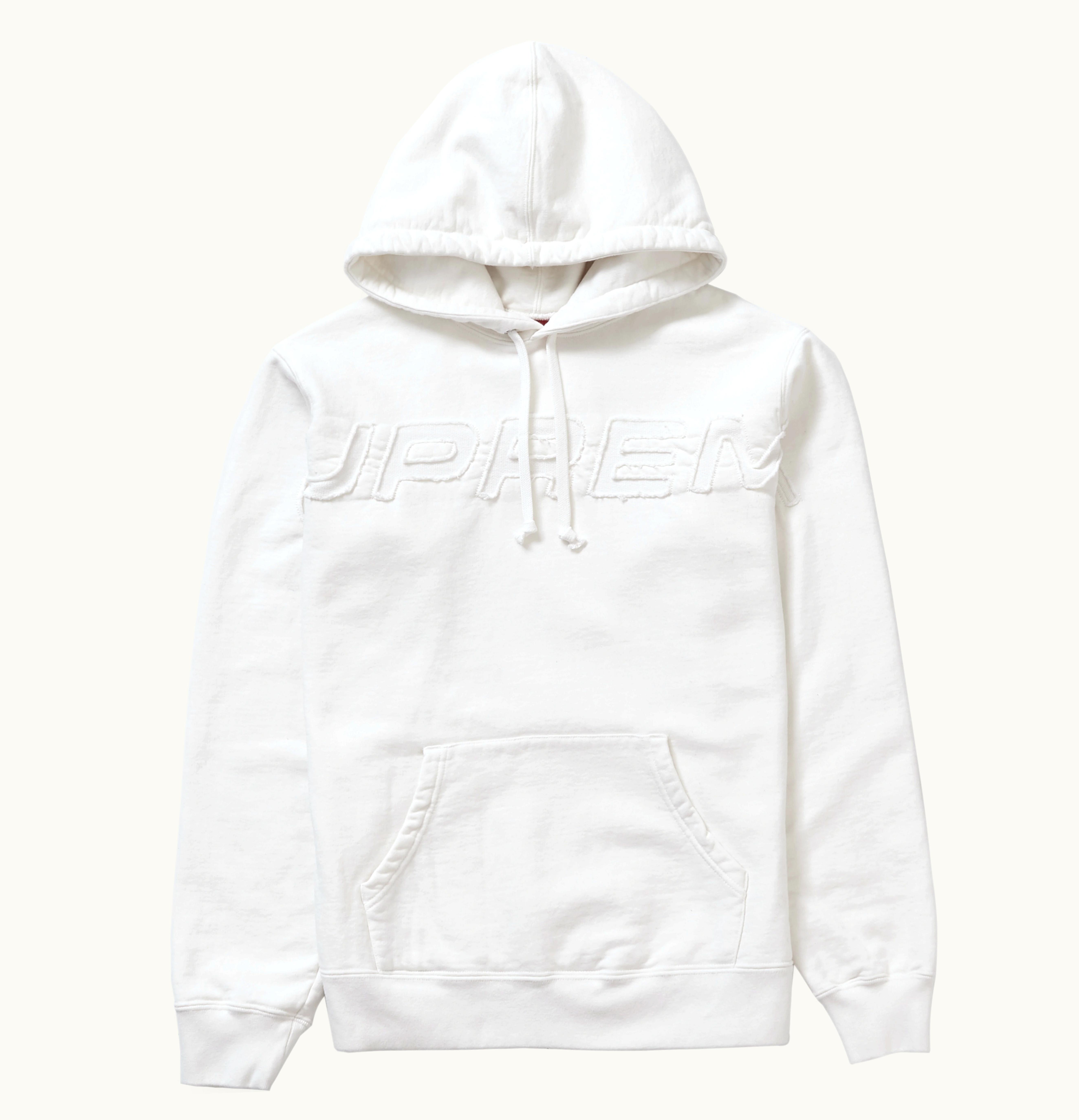 Supreme Supreme Set In Logo Hooded Sweatshirt White