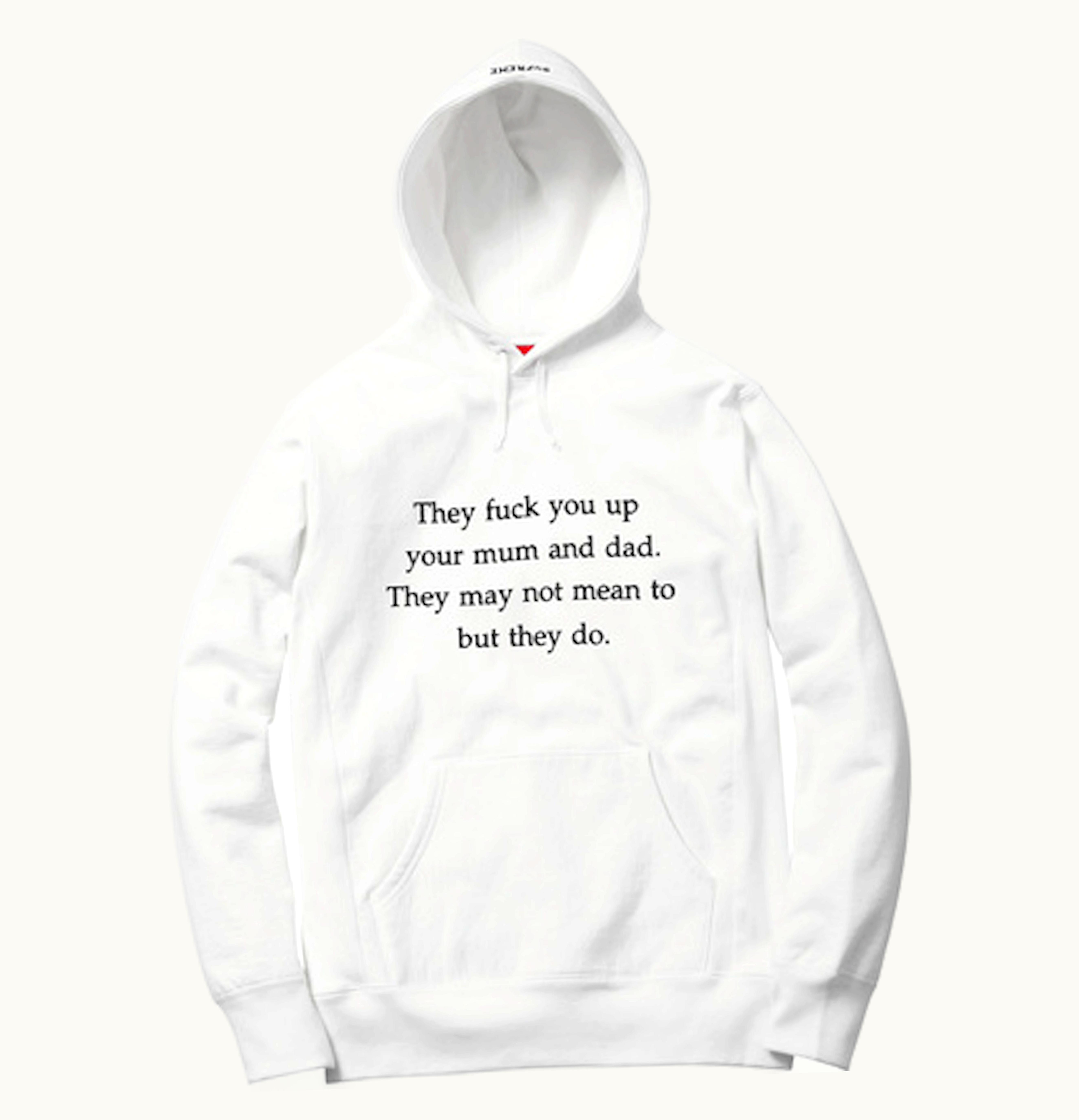 Supreme Supreme They Fuck You Up Hoodie White