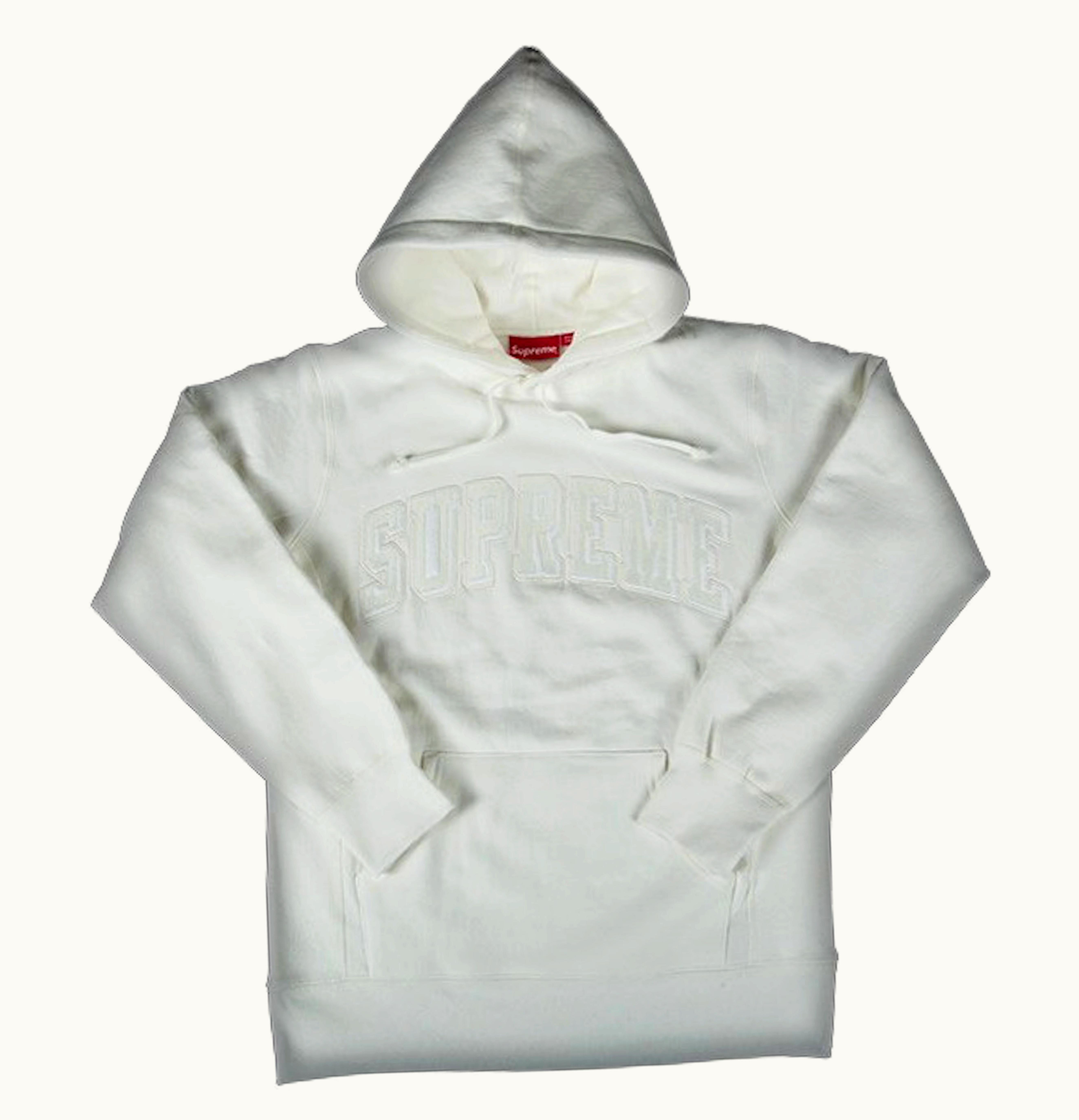Supreme Supreme Tonal Arc Hooded Sweatshirt White