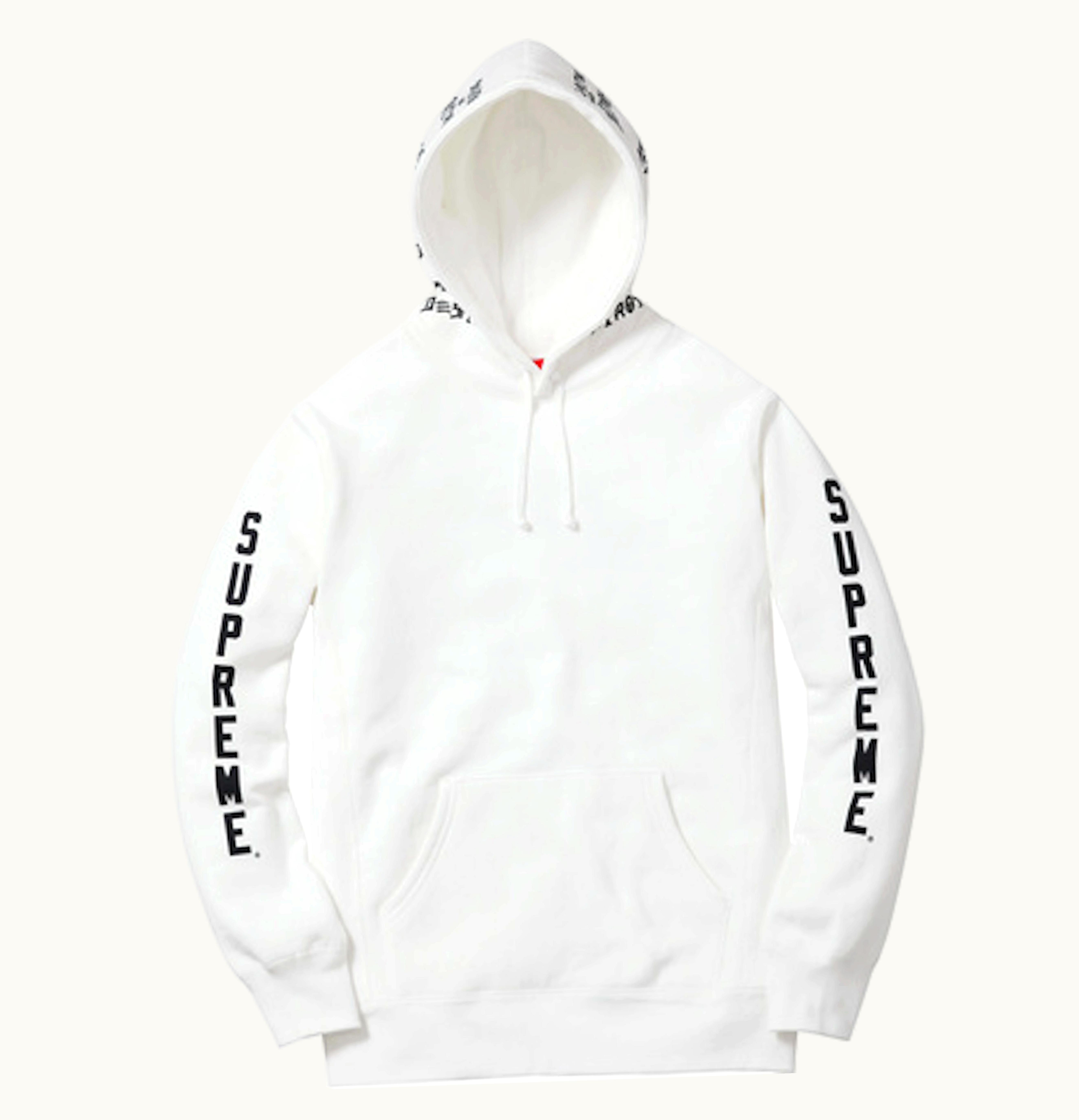 Supreme Supreme Thrasher Boyfriend Hooded Sweatshirt White