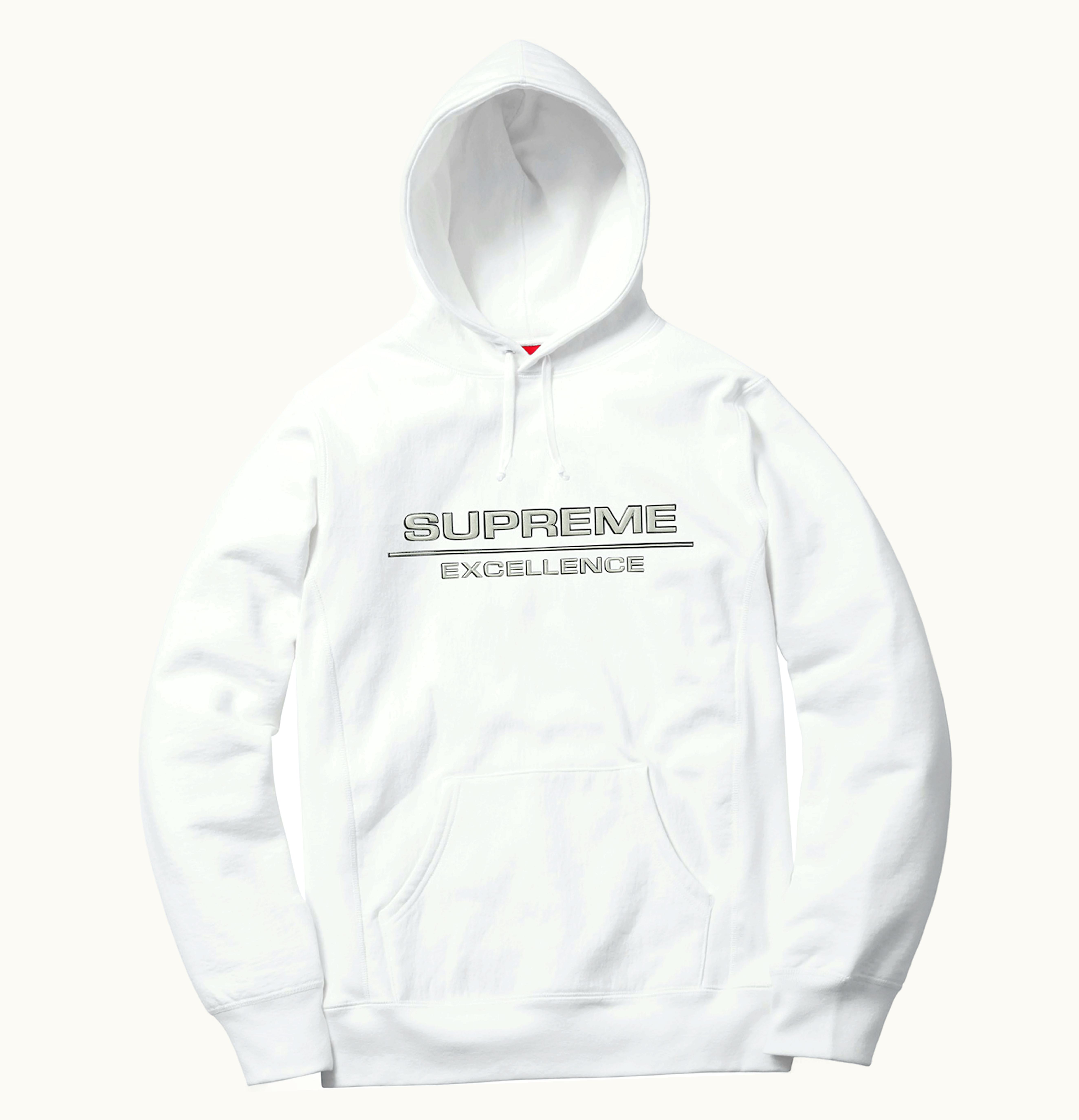 Supreme Supreme Reflective Excellence Hooded Sweatshirt White