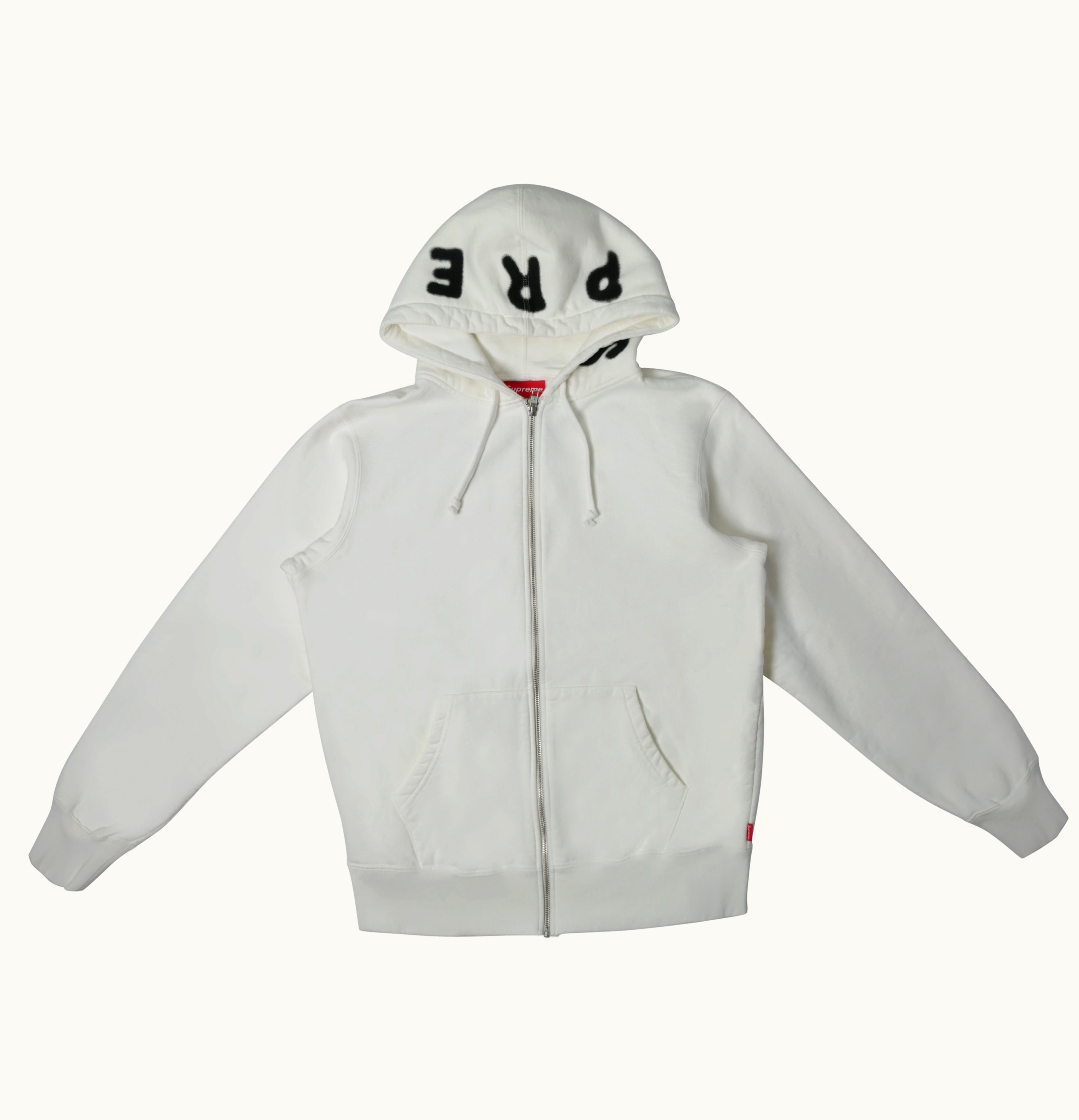 Supreme Supreme Bone Zip Up Sweatshirt White