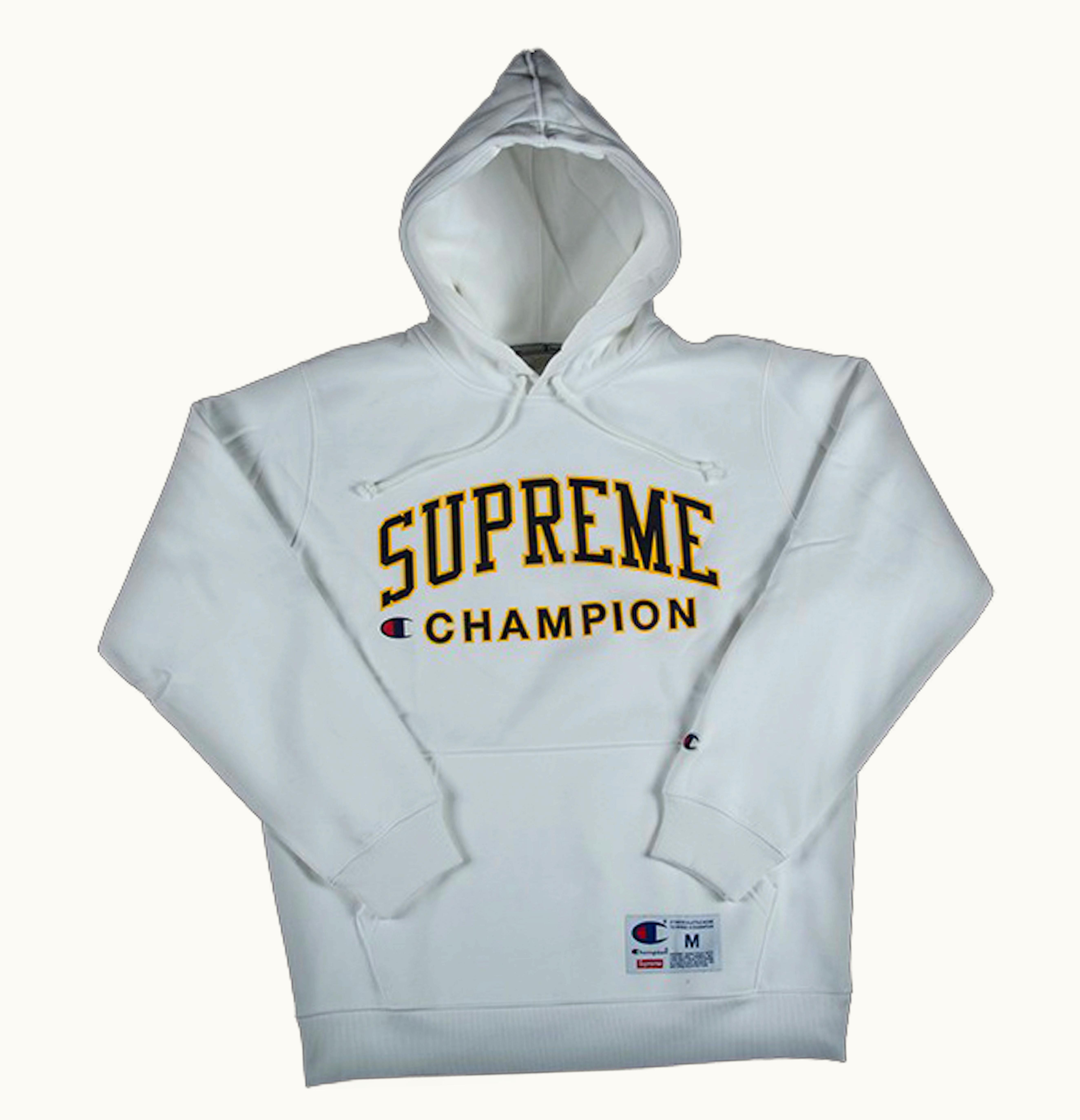 Supreme Supreme X Champion Hooded Sweatshirt White