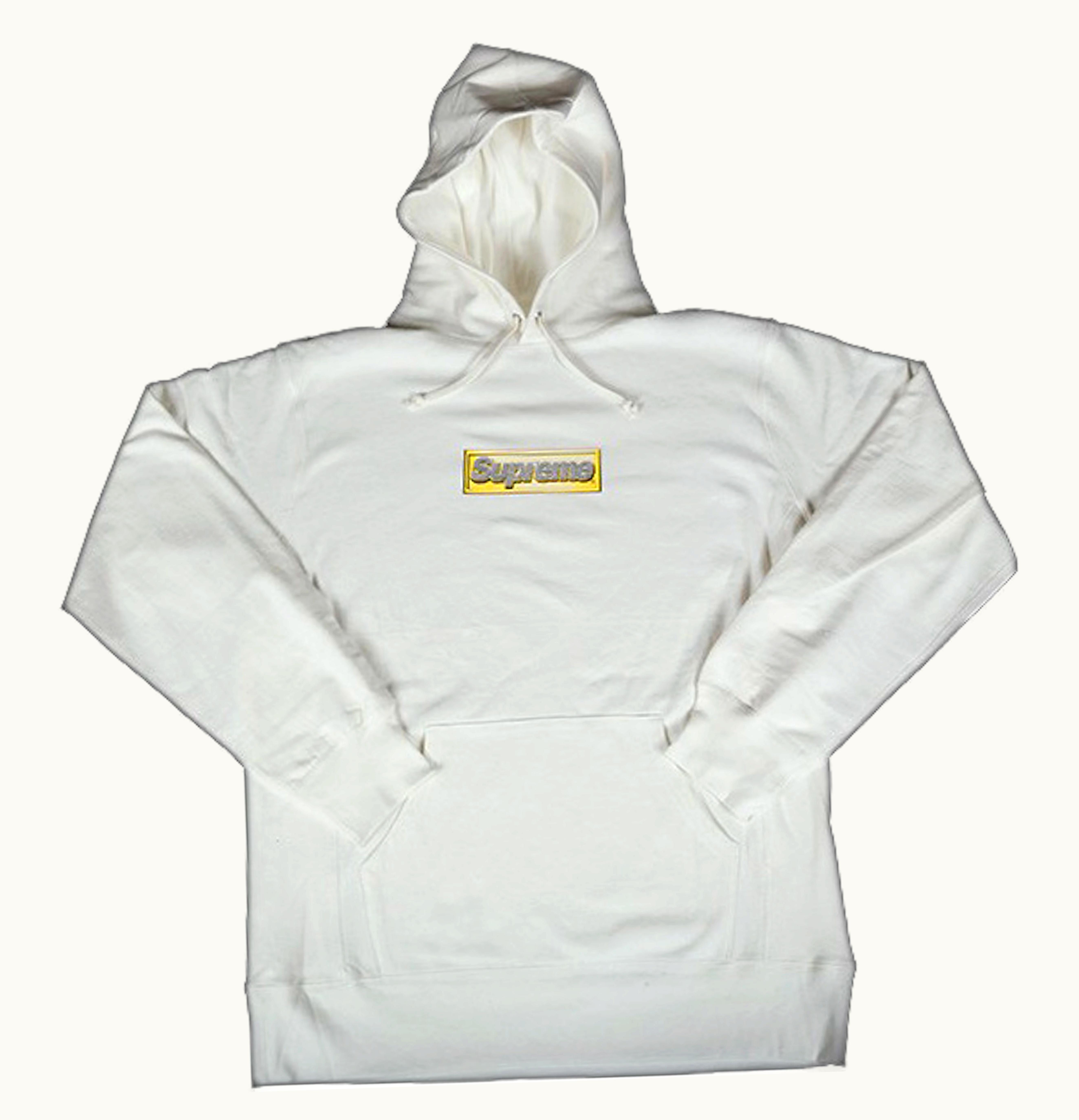 Supreme Supreme Bling Box Logo Hoodie White
