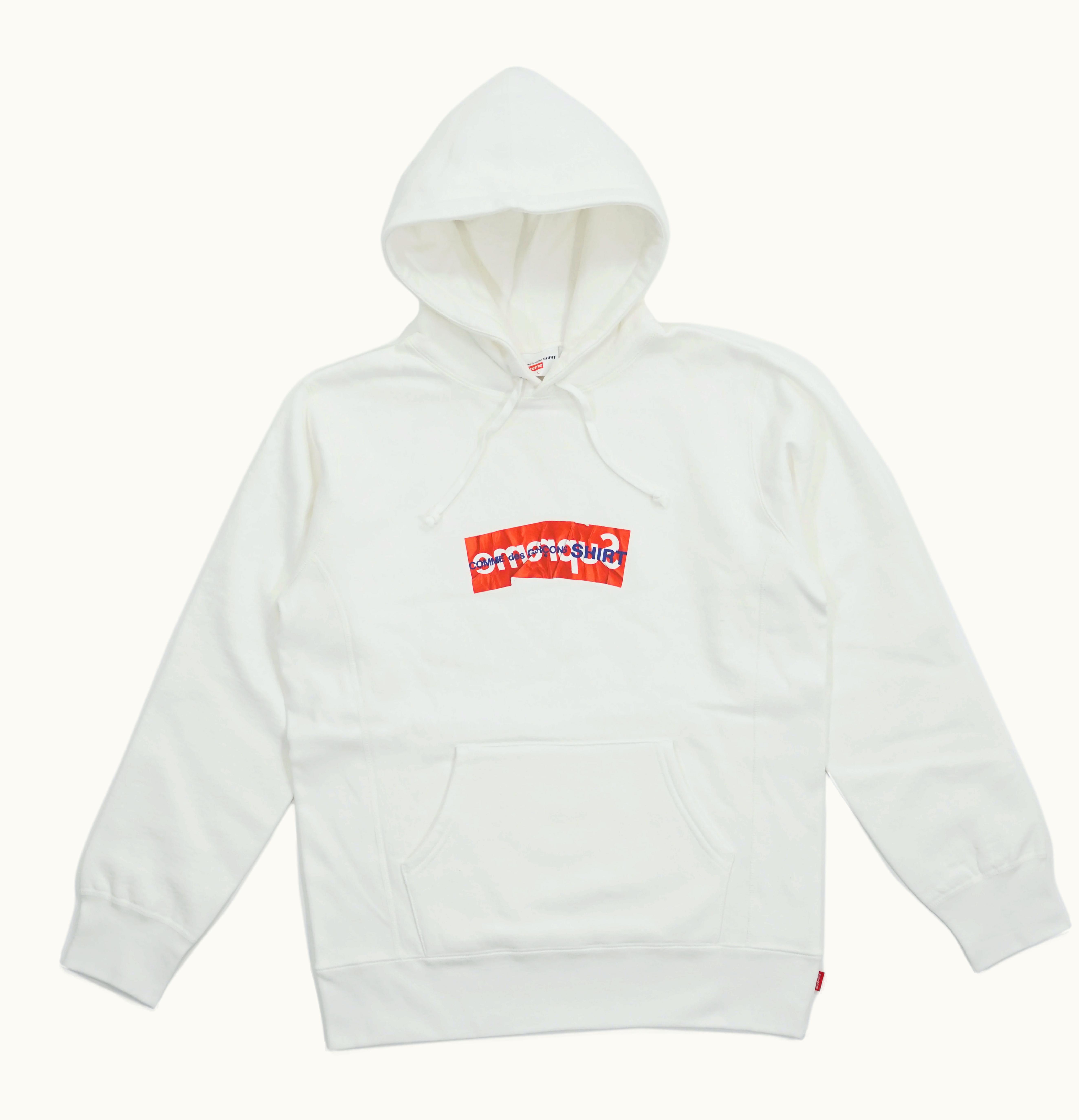 Supreme Supreme Comme Des Garcons SHIRT Box Logo Hooded Sweatshirt White