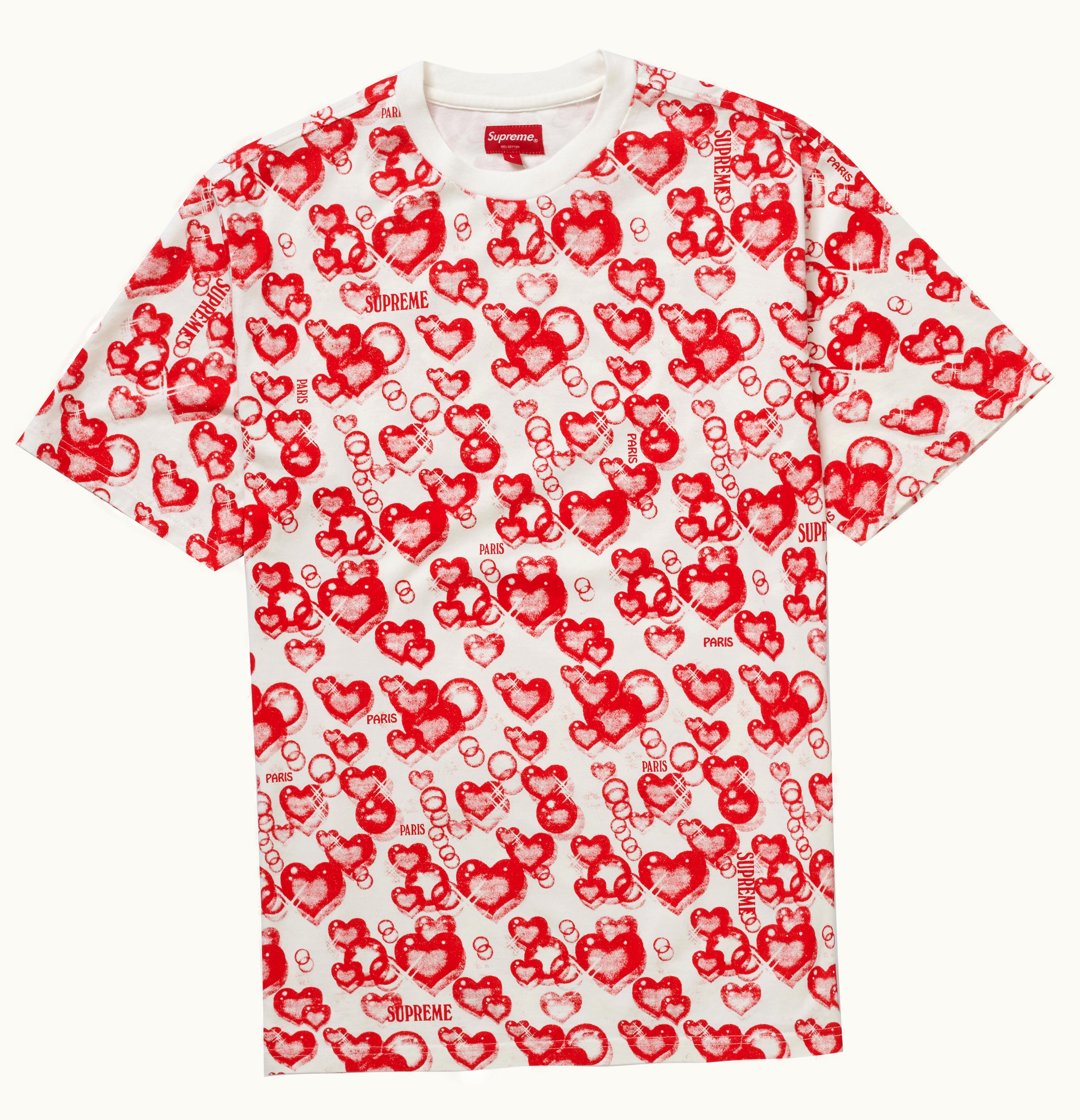 Supreme Supreme Hearts S S Top White