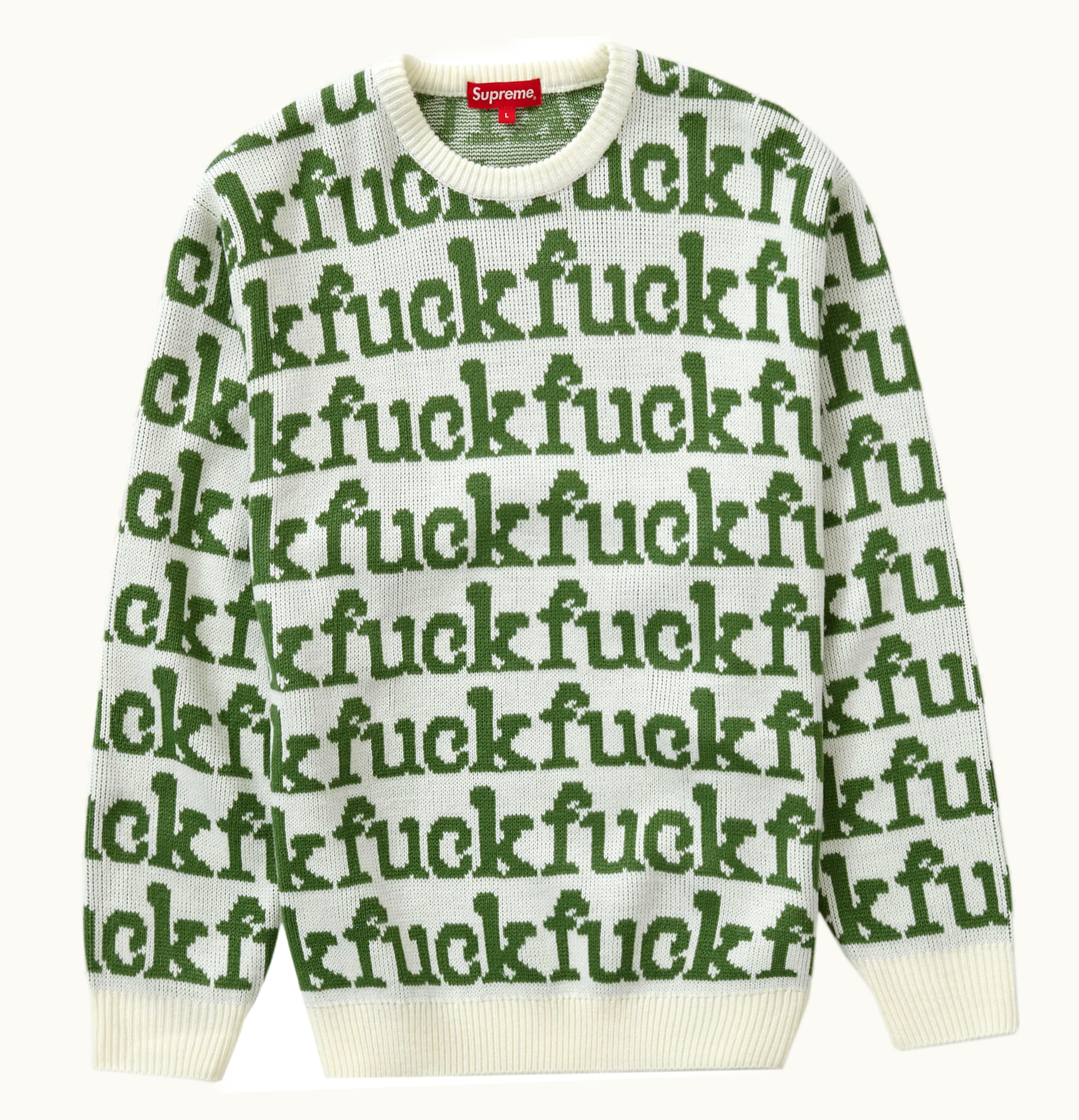 Supreme Supreme Fuck Sweater SS22 White
