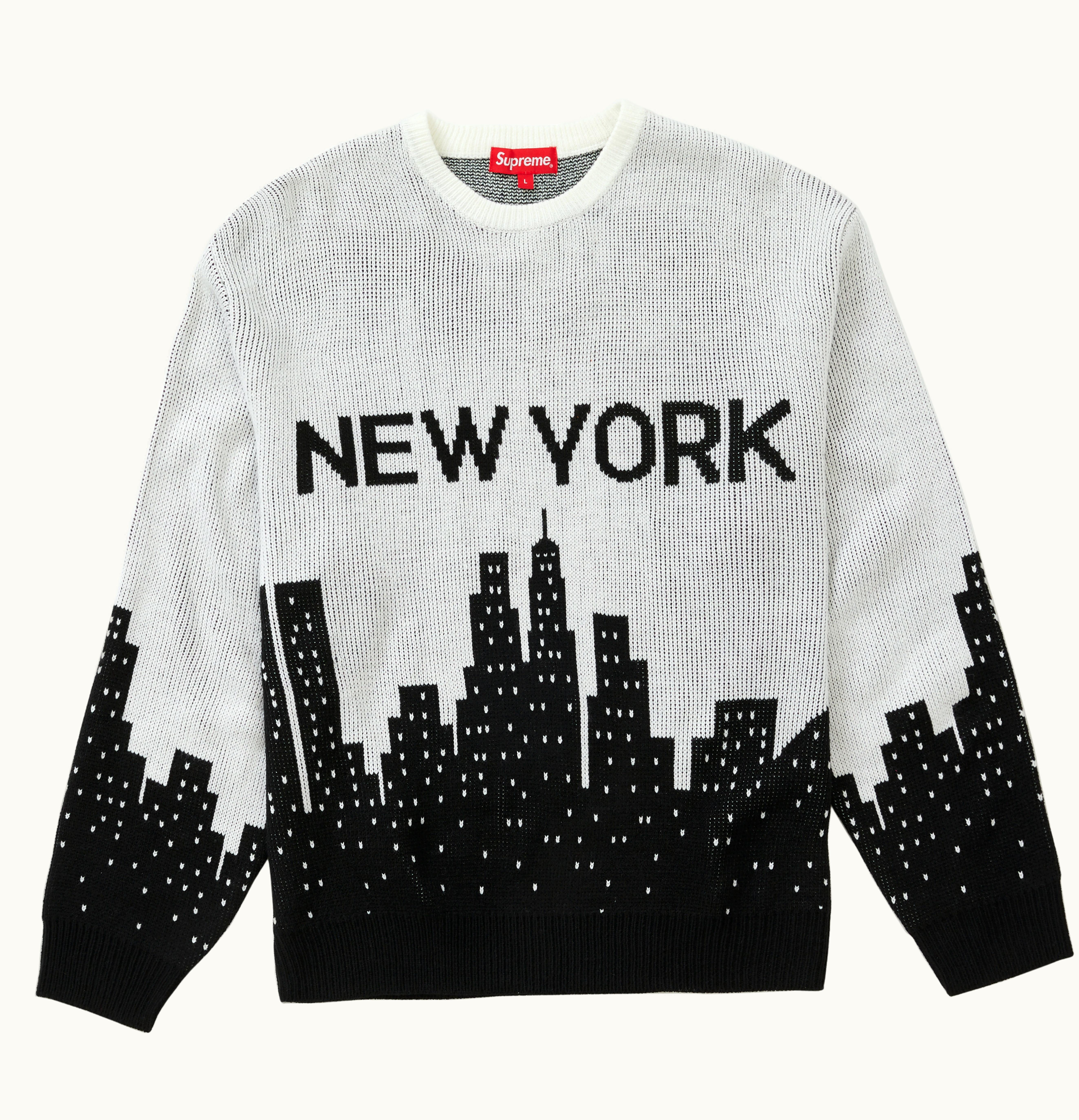 Supreme Supreme New York Sweater White