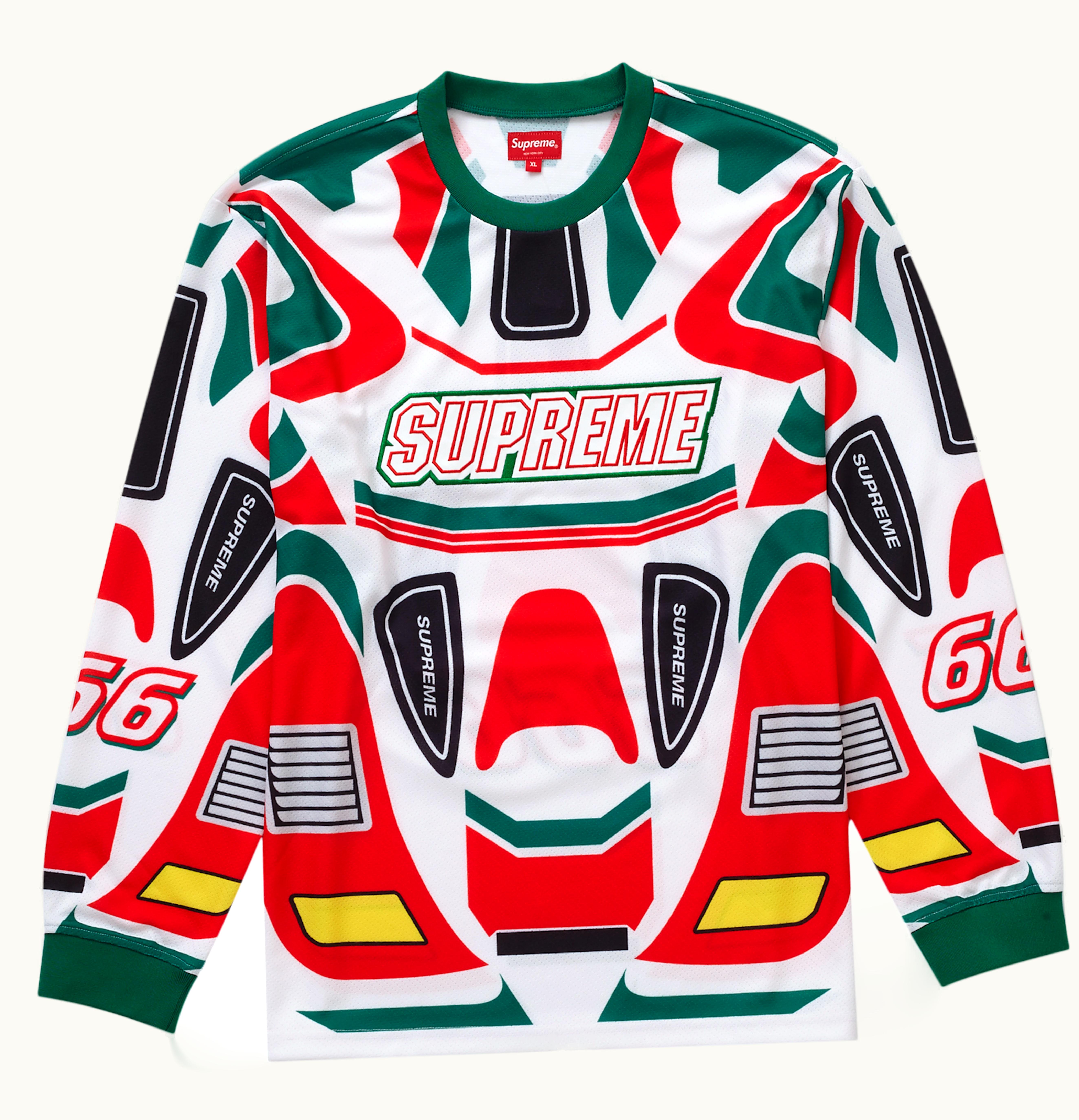 Supreme Supreme Decals Moto Jersey White