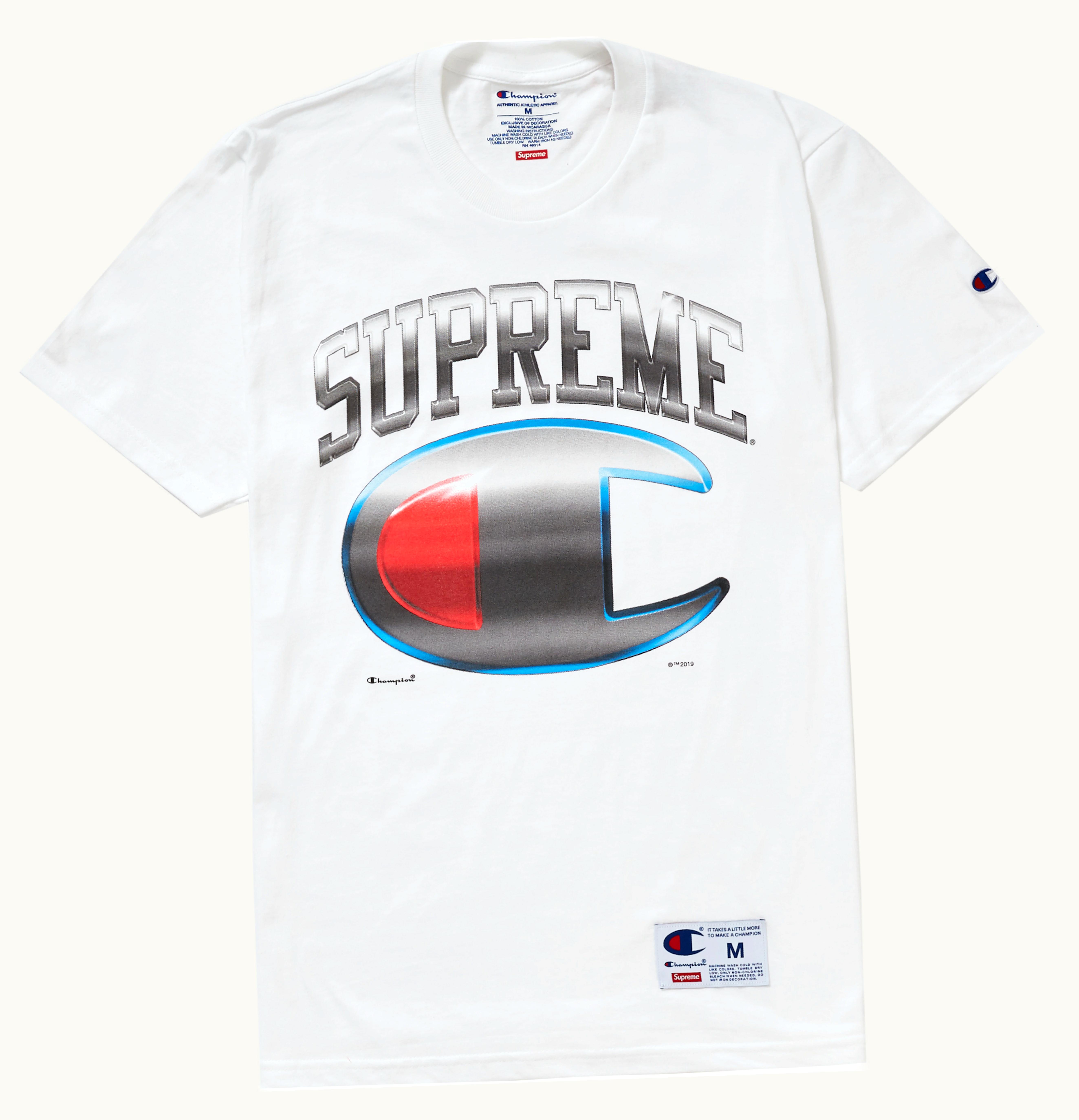 Supreme Supreme Champion Chrome S S Top White