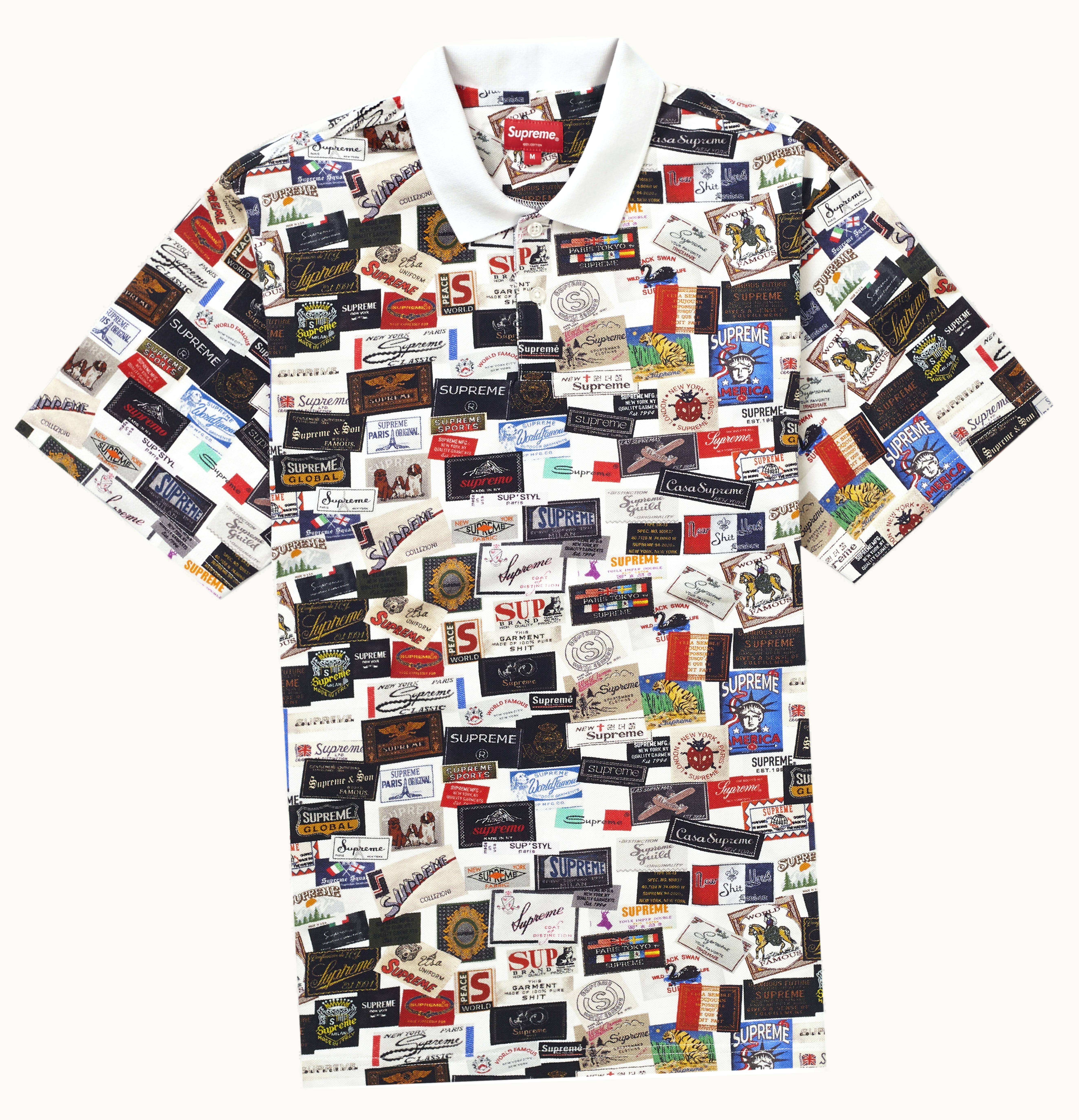 Supreme Supreme Labels Polo White