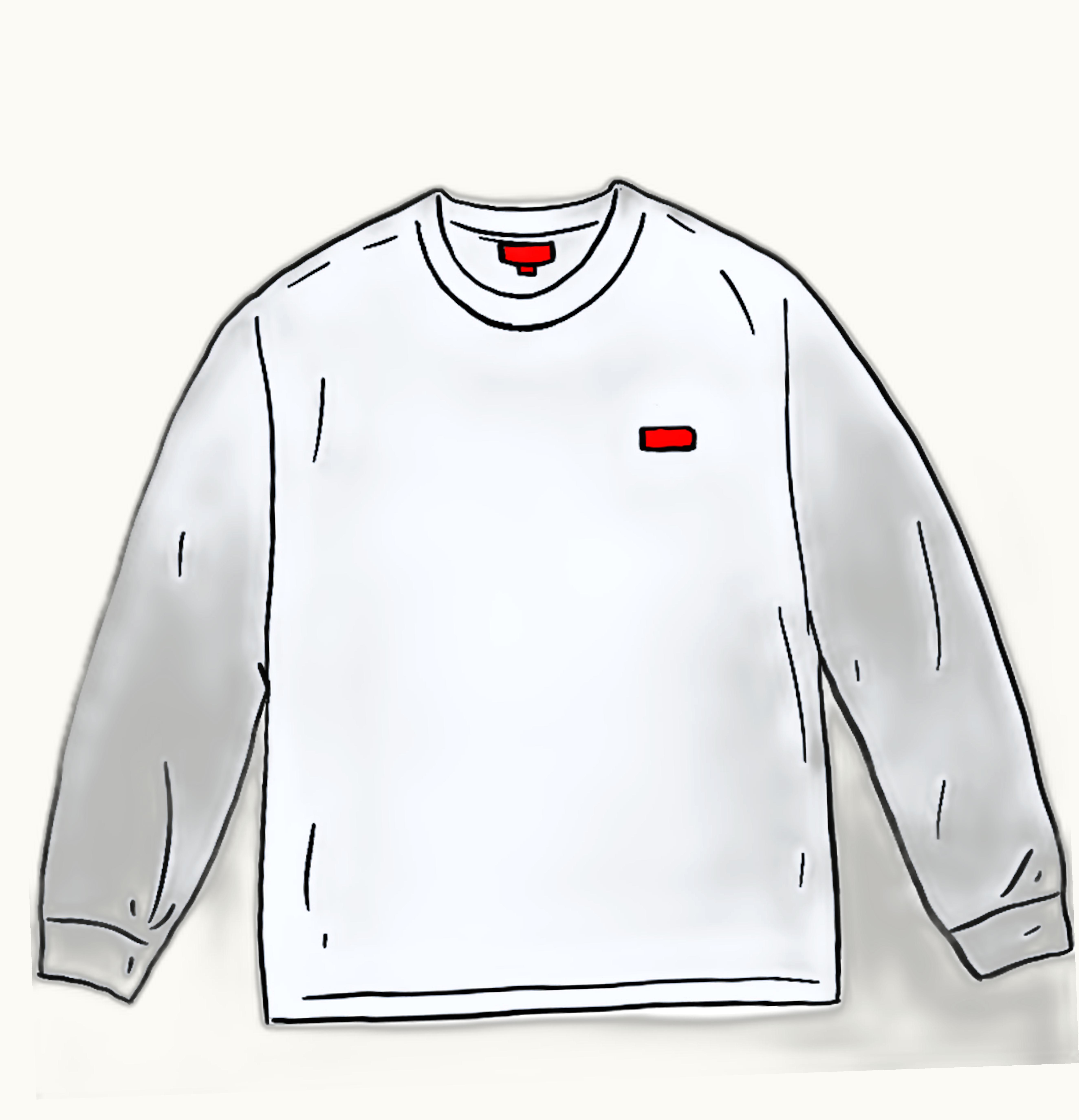 Supreme Supreme Small Box L S Tee White 1