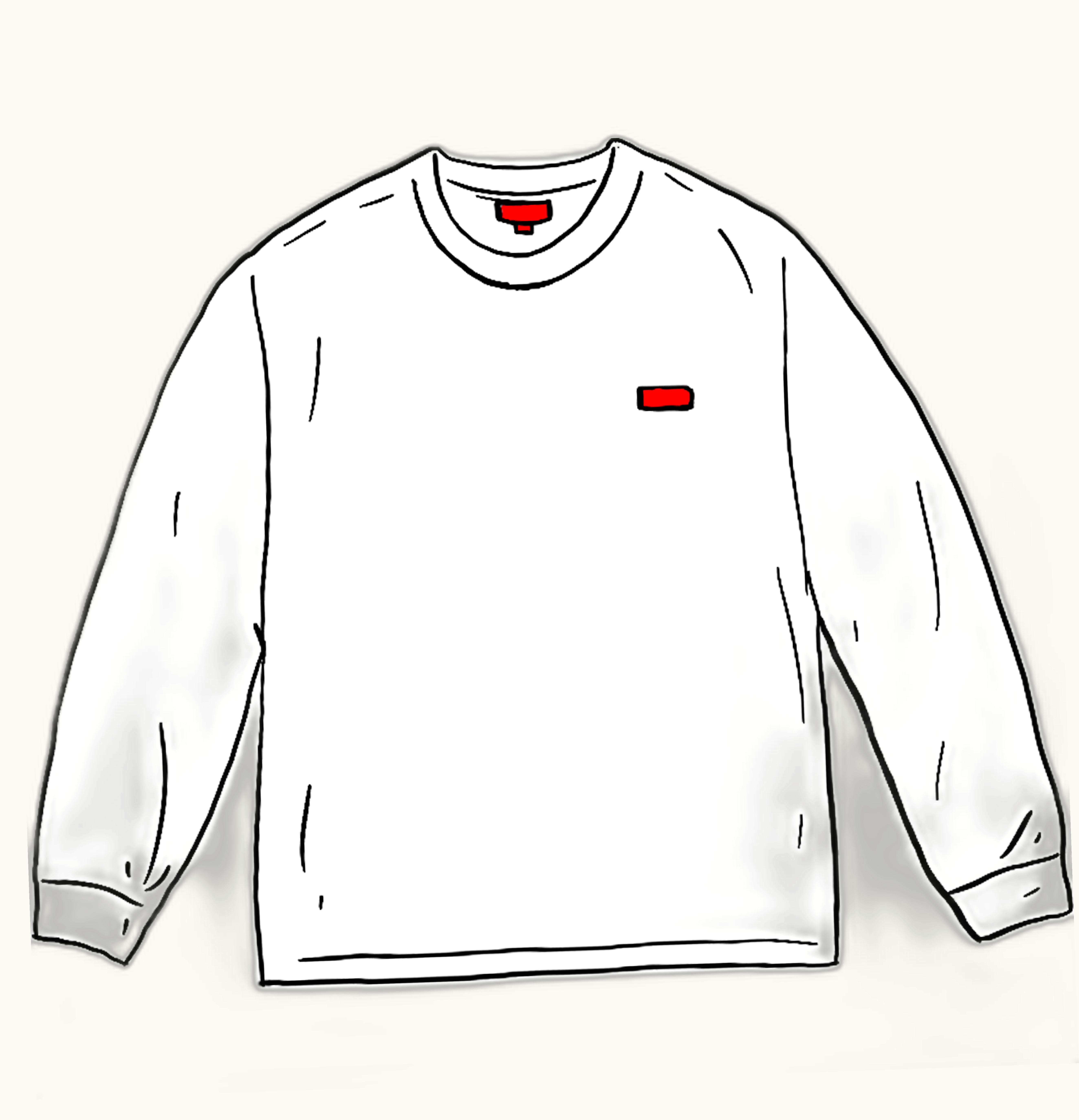 Supreme Supreme Small Box L S Tee SS21 White