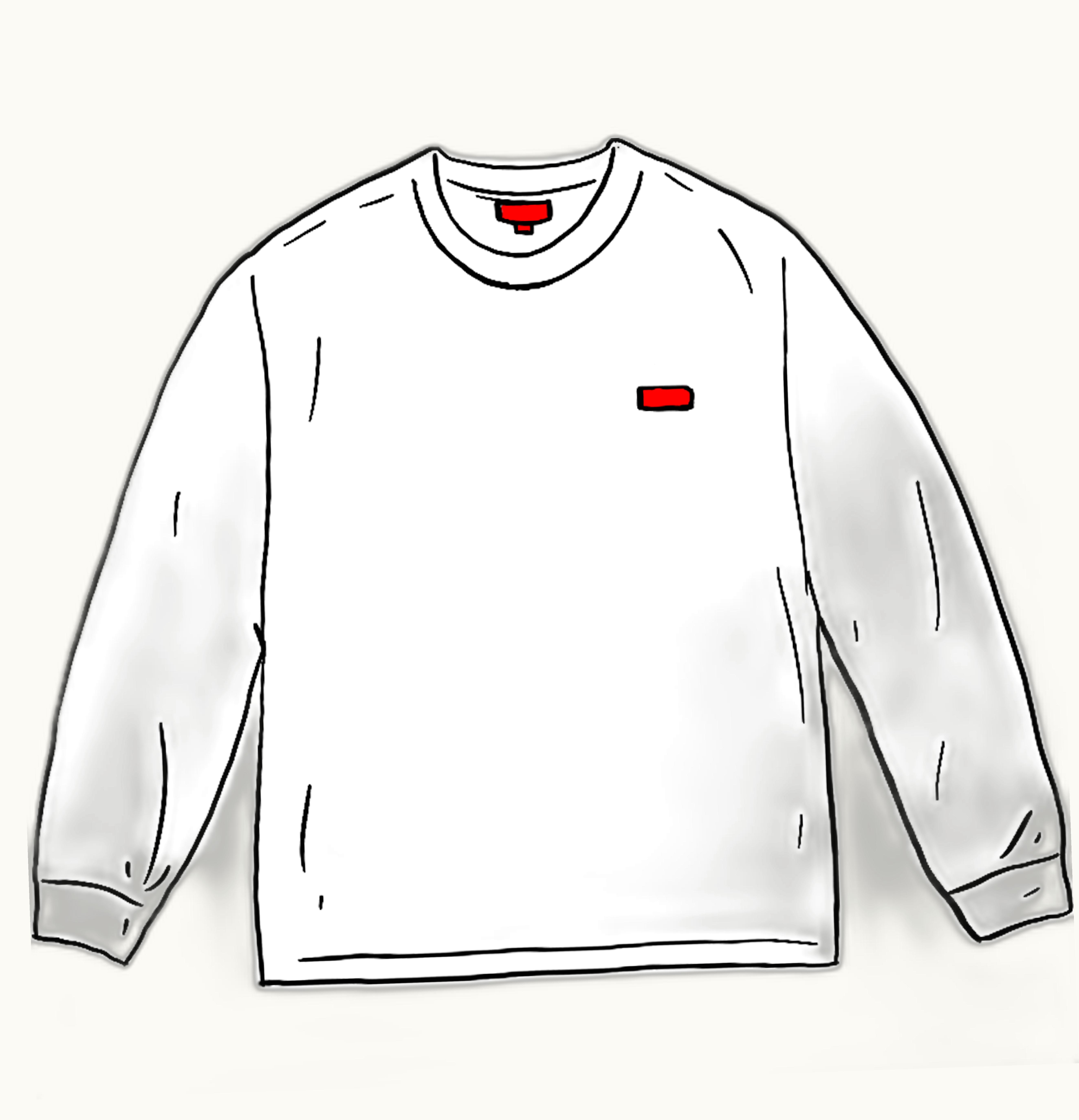 Supreme Supreme Small Box L S Tee FW20 White