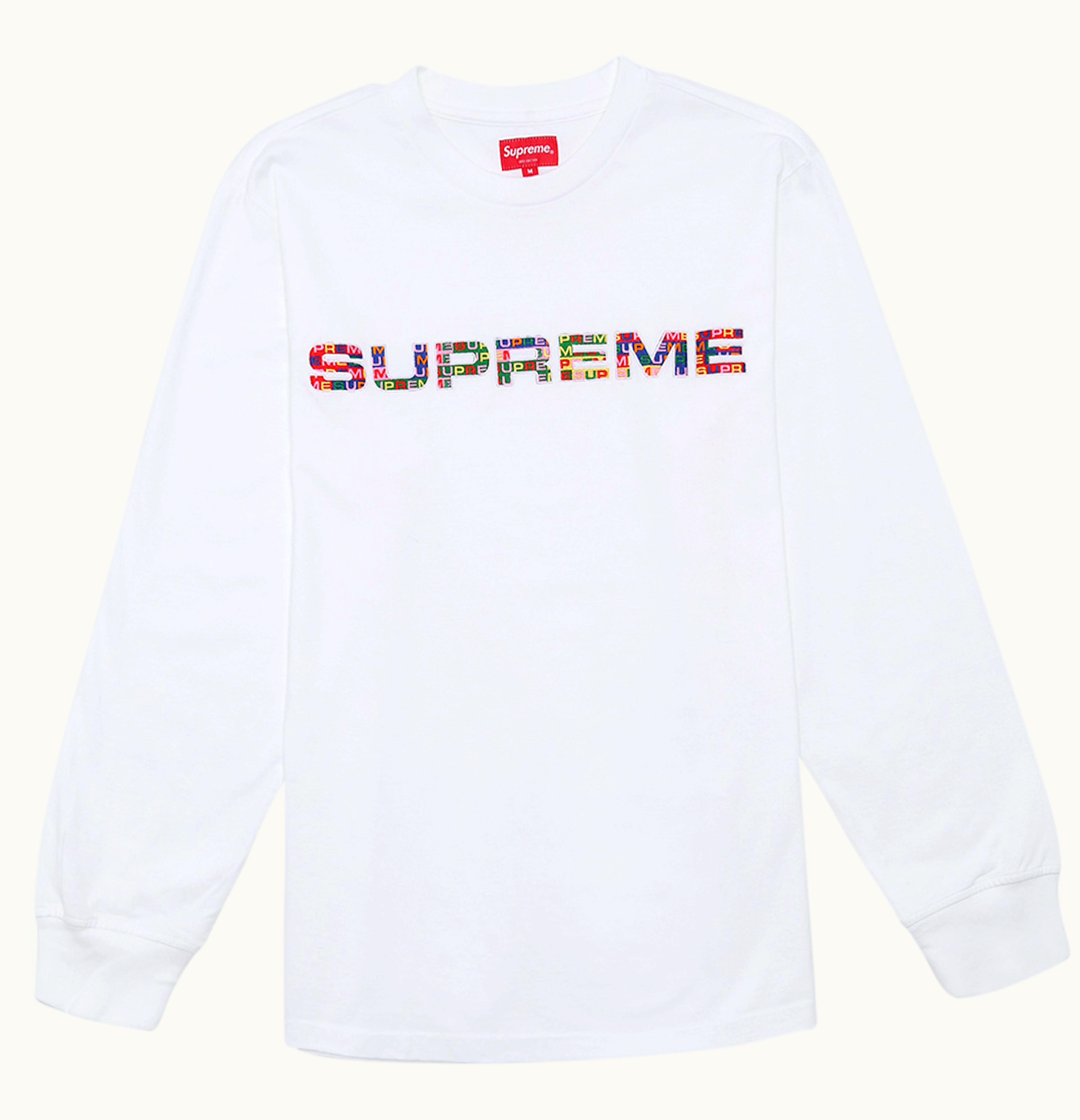 Supreme Supreme Meta Logo L S Top White