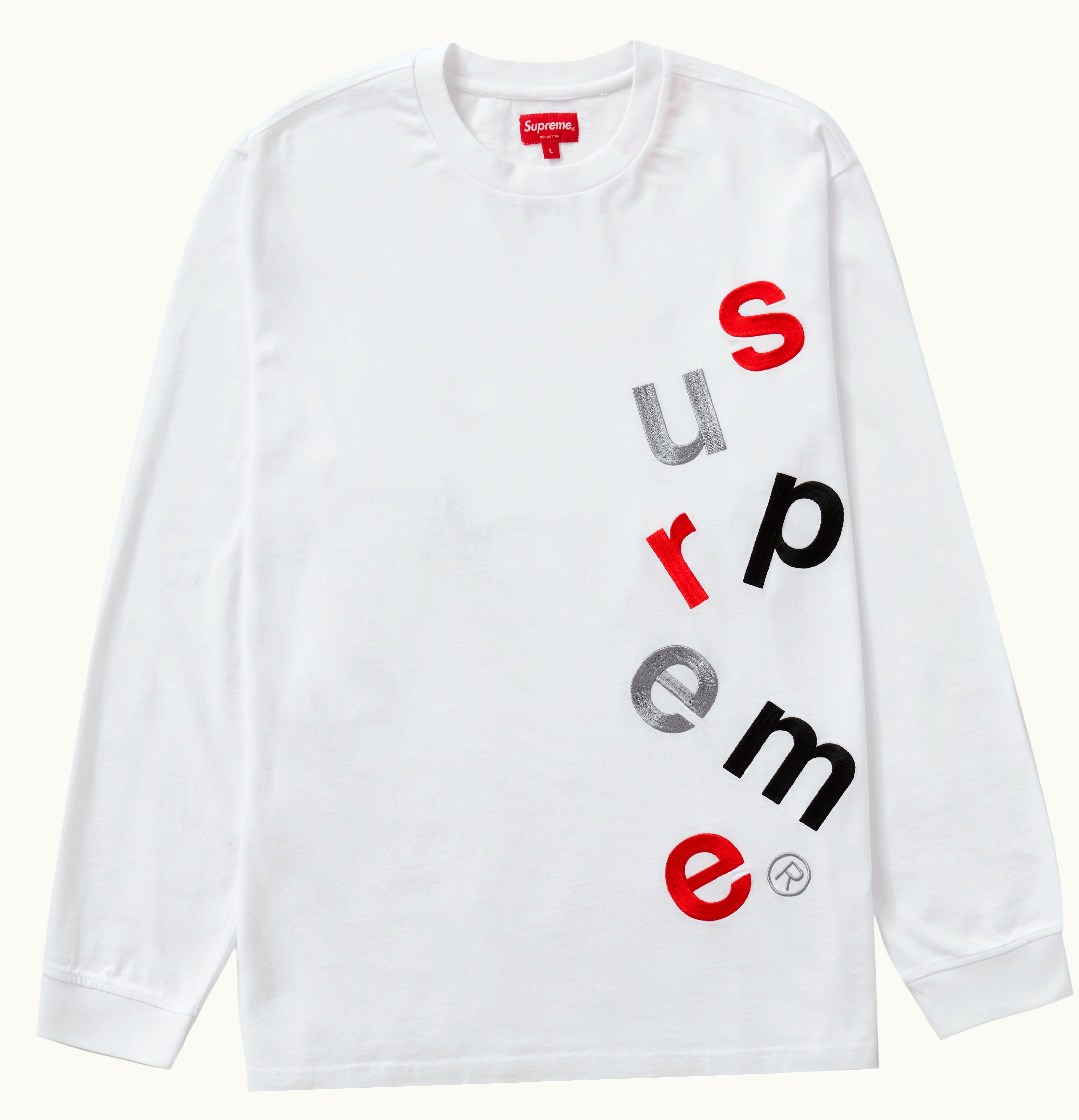 Supreme Supreme Scatter Logo L S Top White