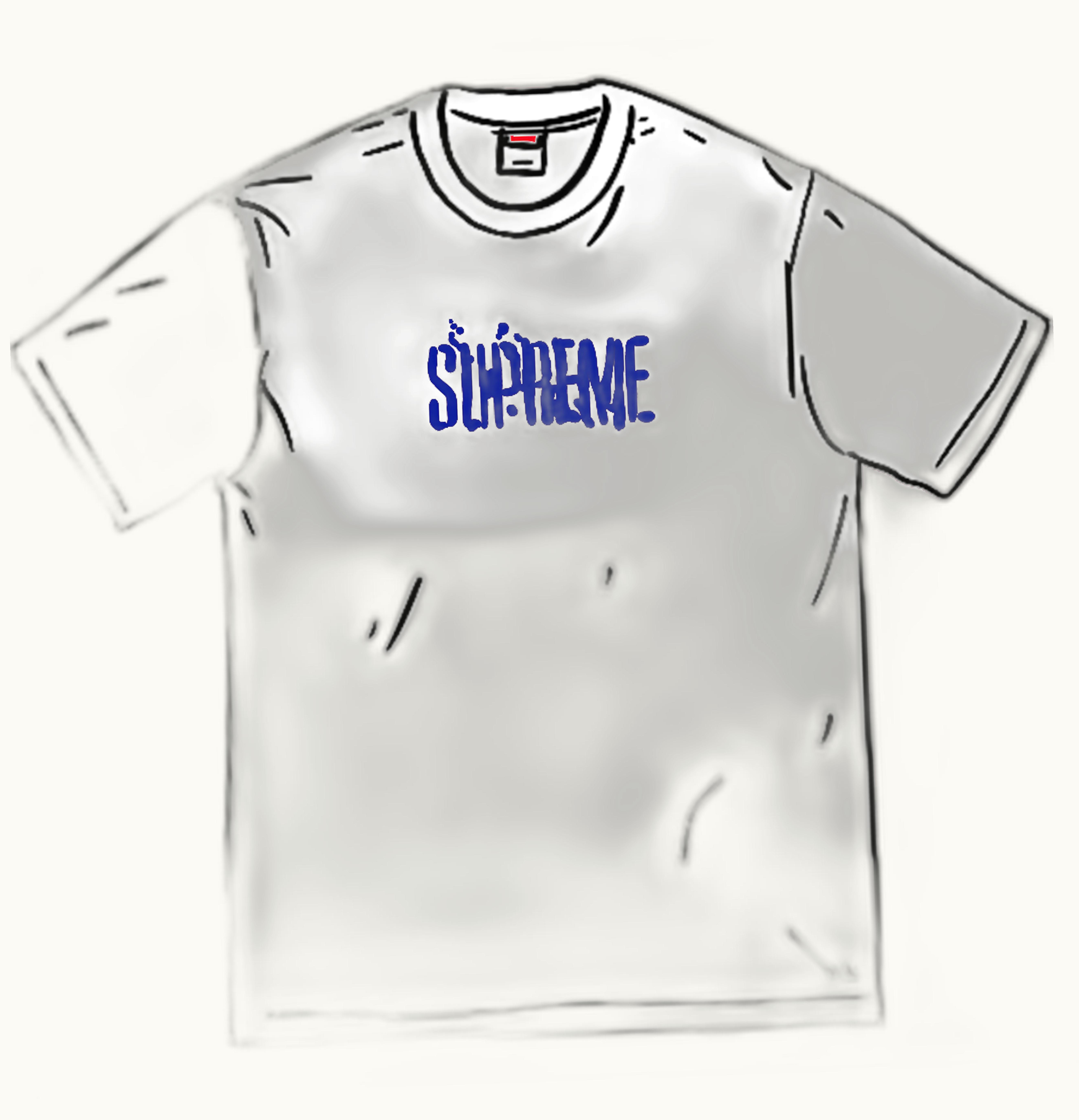 Supreme Supreme Splatter S S Top White