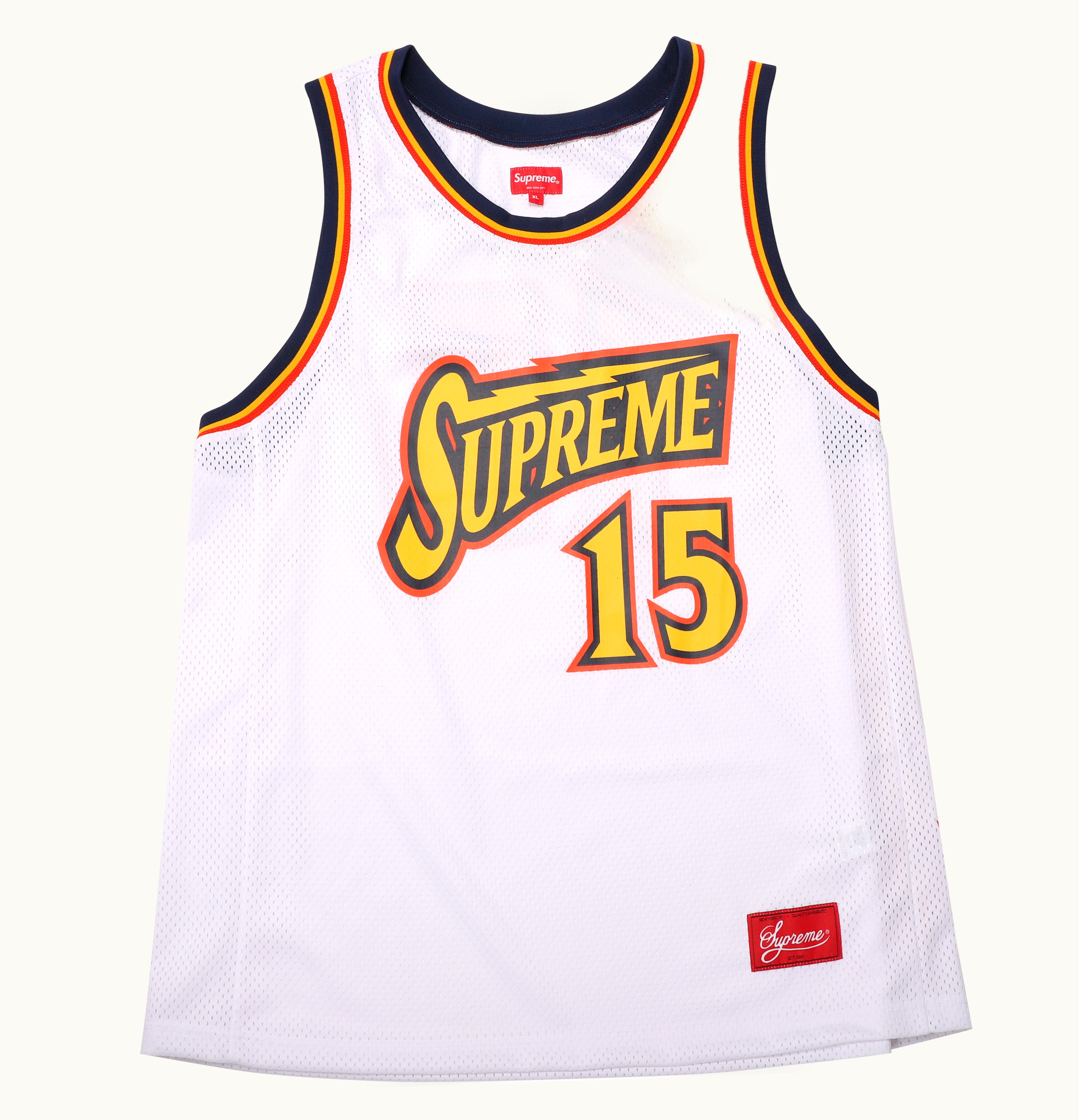 Supreme Supreme Bolt Basketball Jersey White