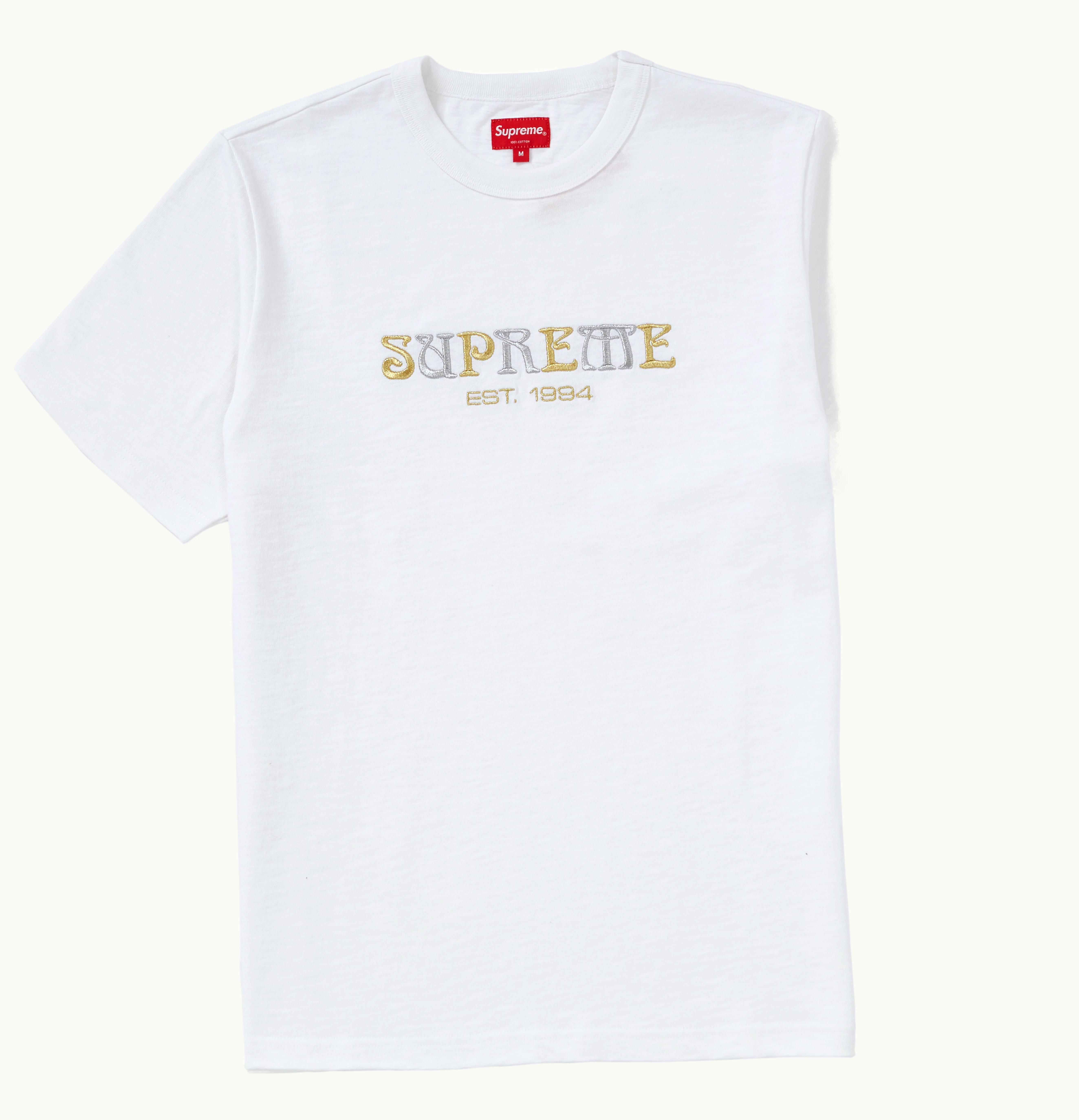Supreme Supreme Nouveau Logo Tee White