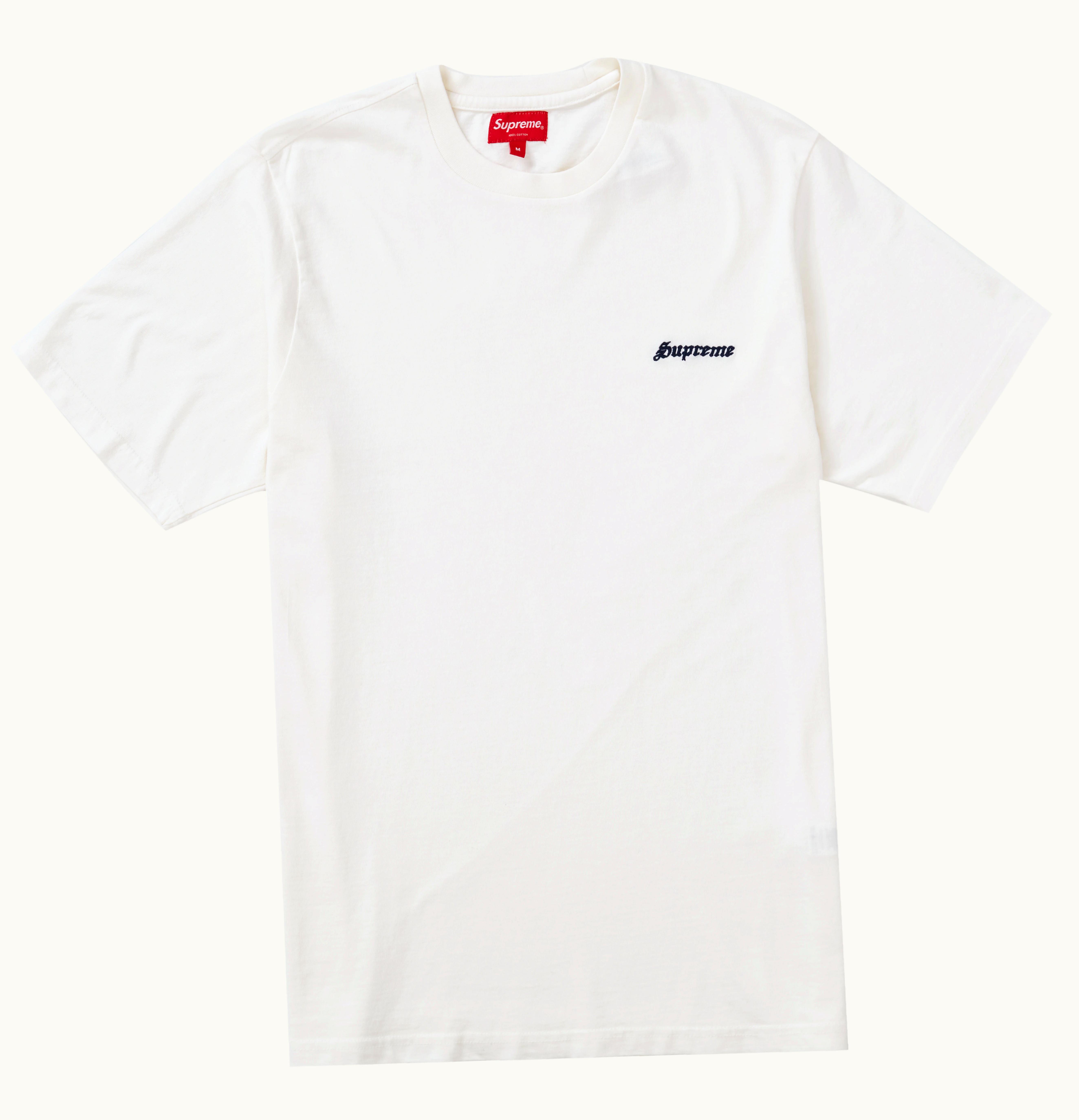 Supreme Supreme Washed S S Tee White