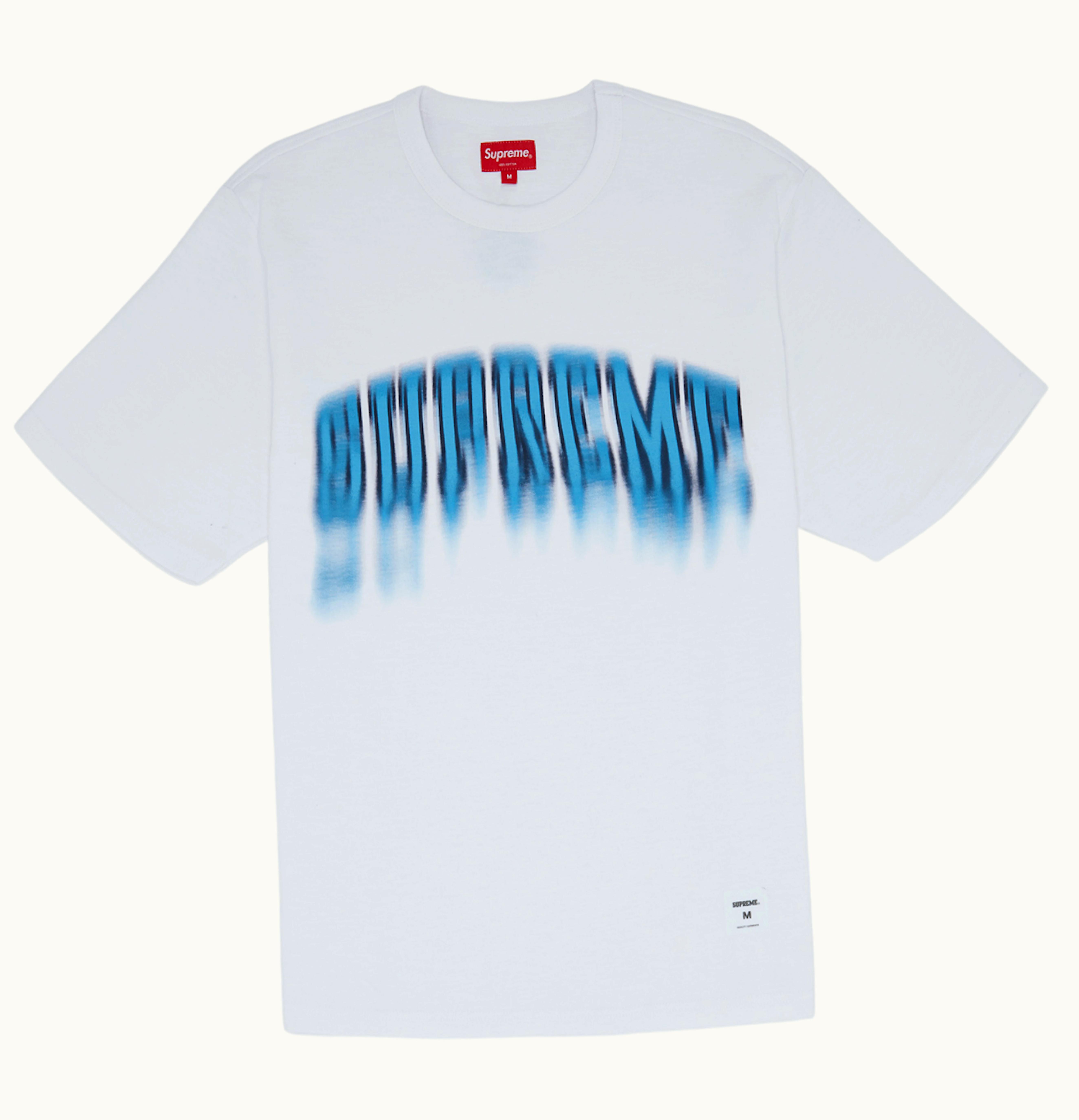 Supreme Supreme Blurred Arc S S Top White