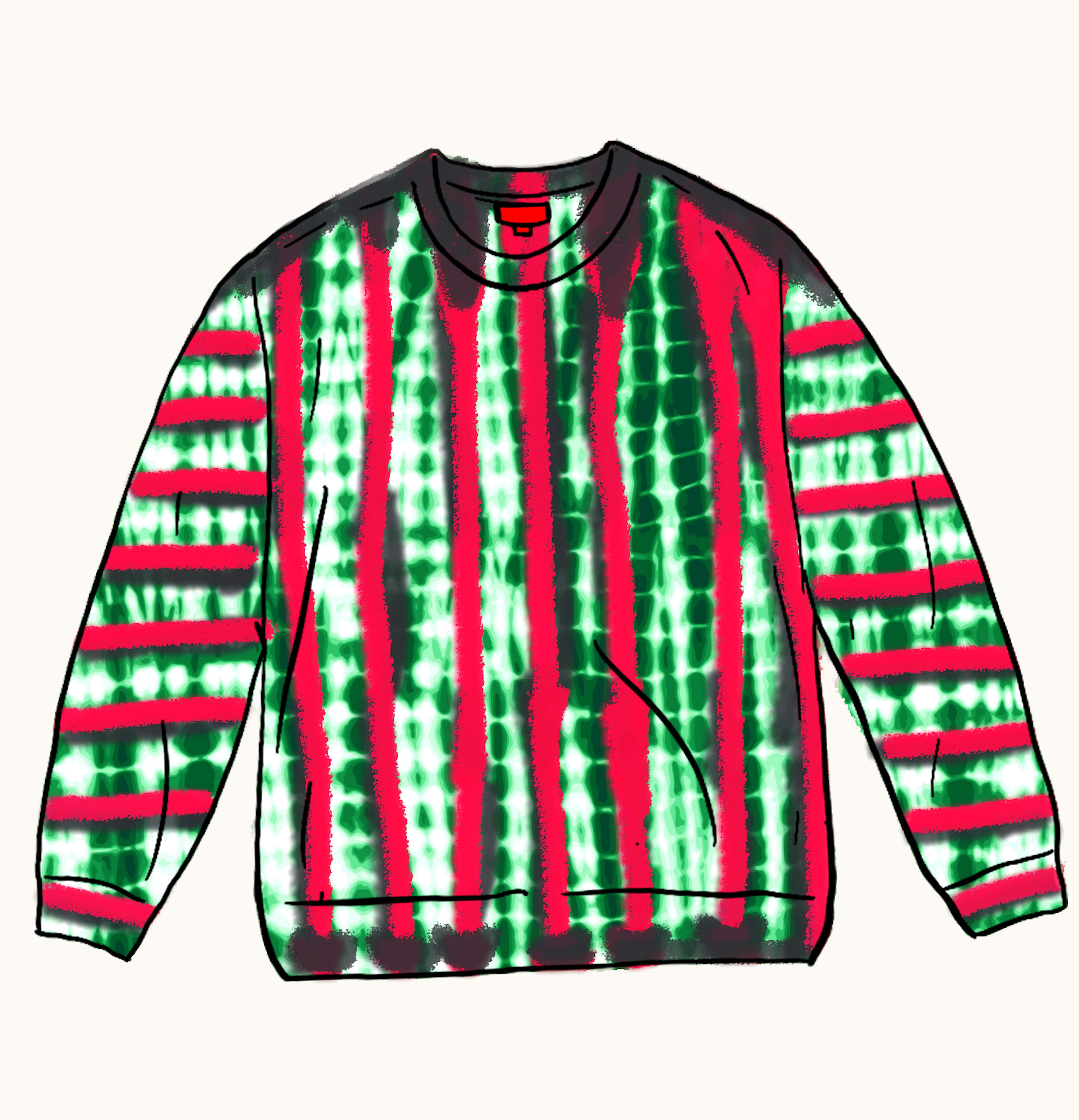 Supreme Supreme Dyed Bear L S Top White