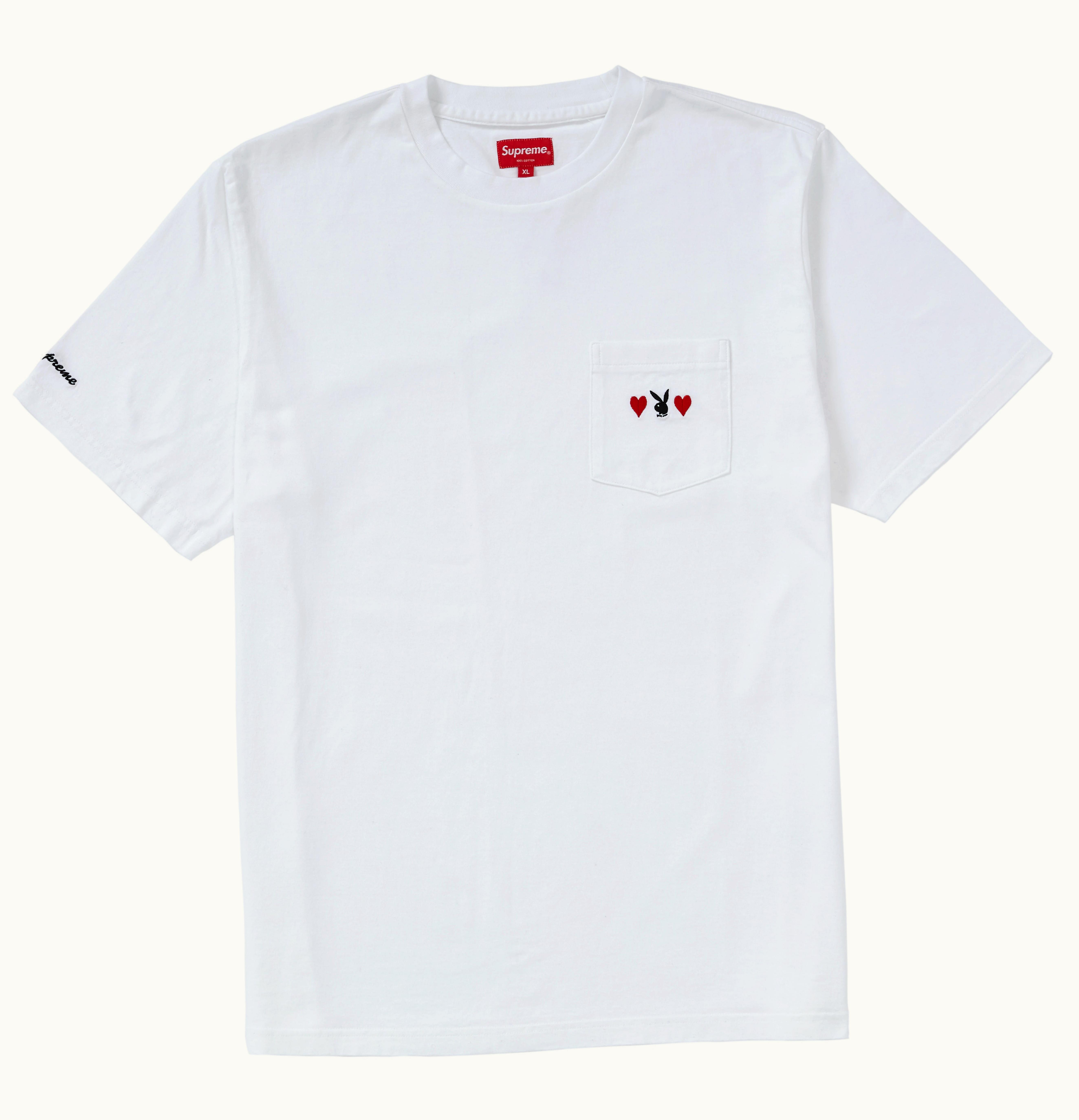 Supreme Supreme Playboy Pocket Tee White
