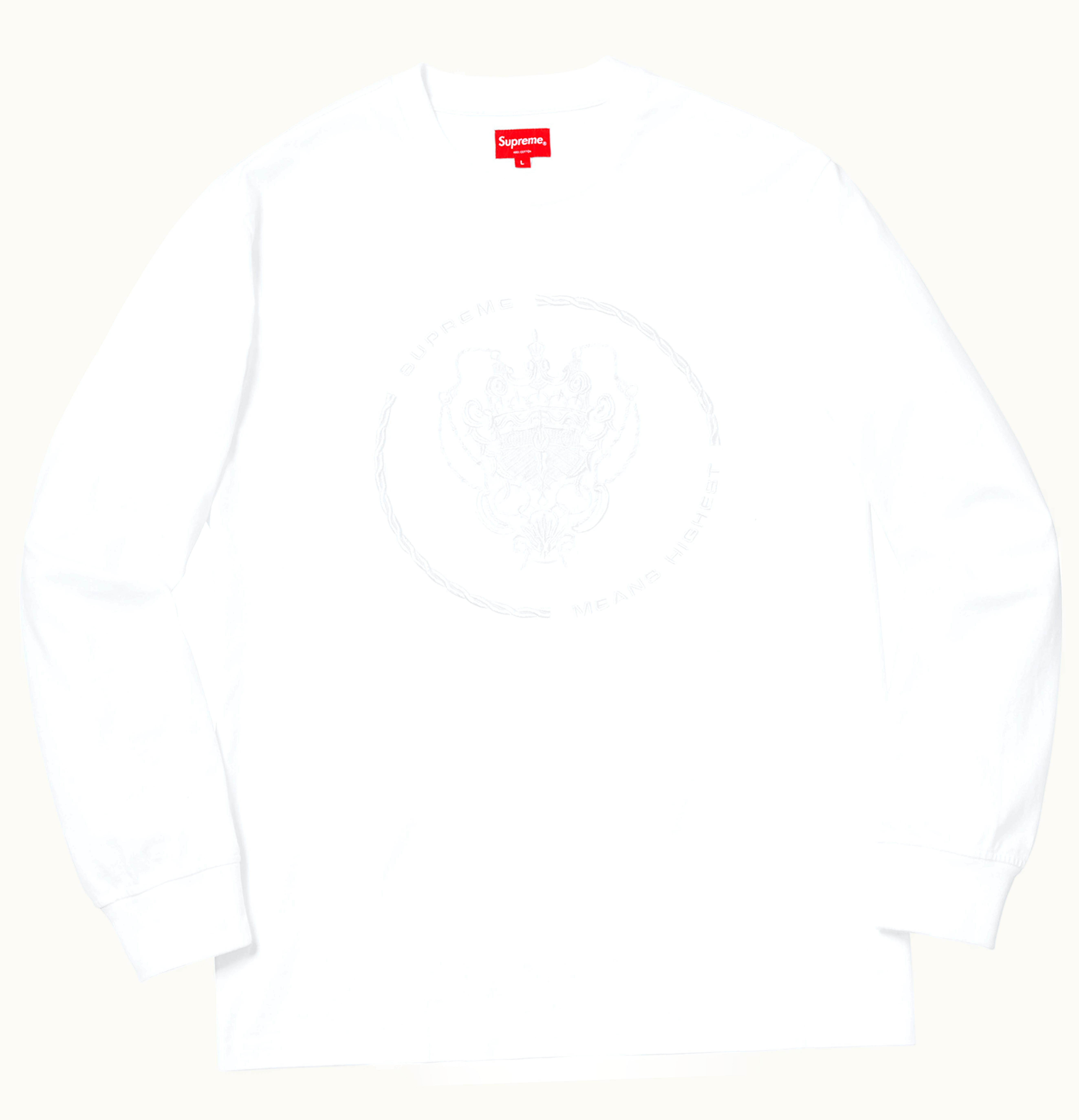 Supreme Supreme Crest L S Top White