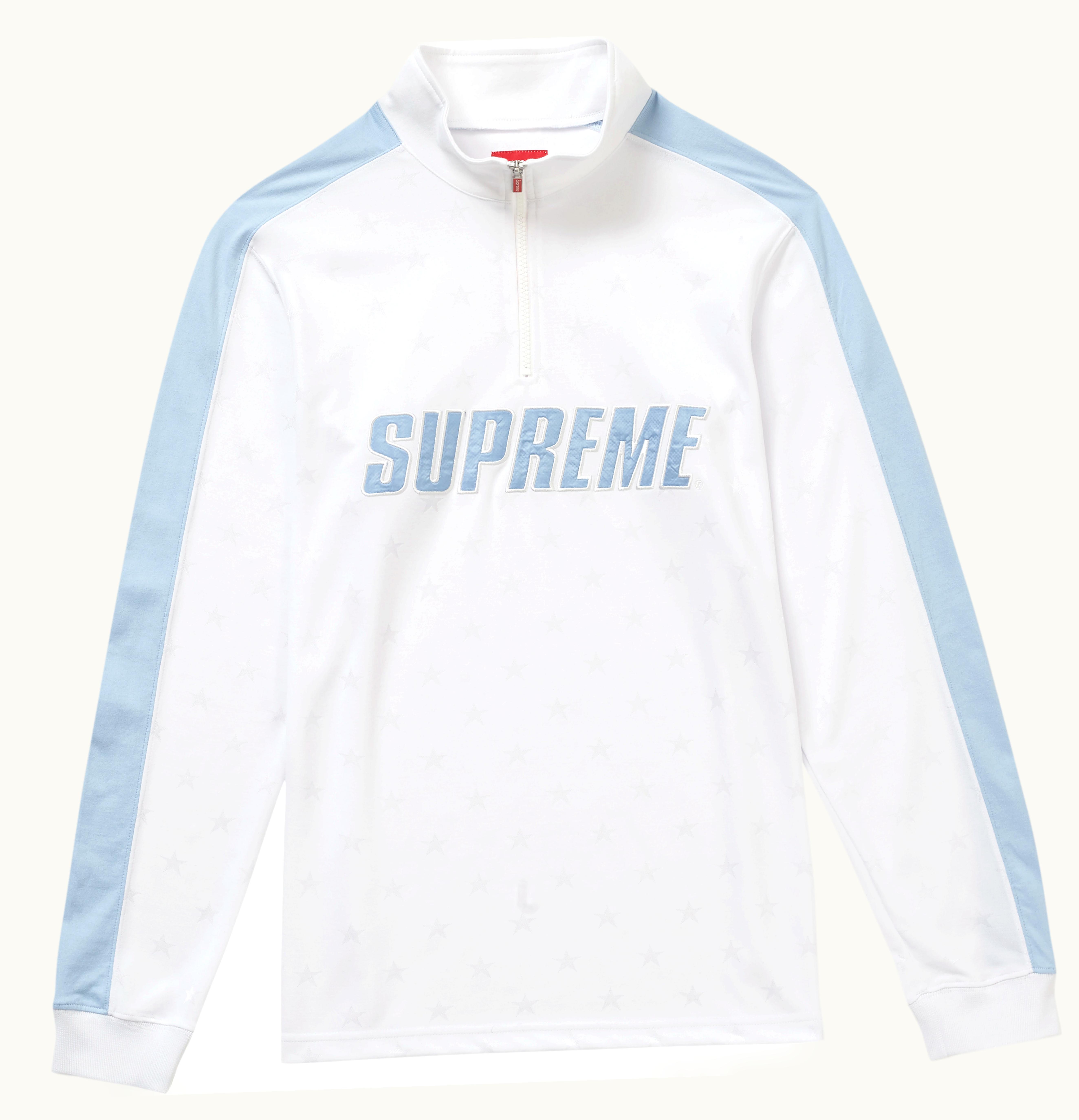 Supreme Supreme Track Half Zip Pullover White